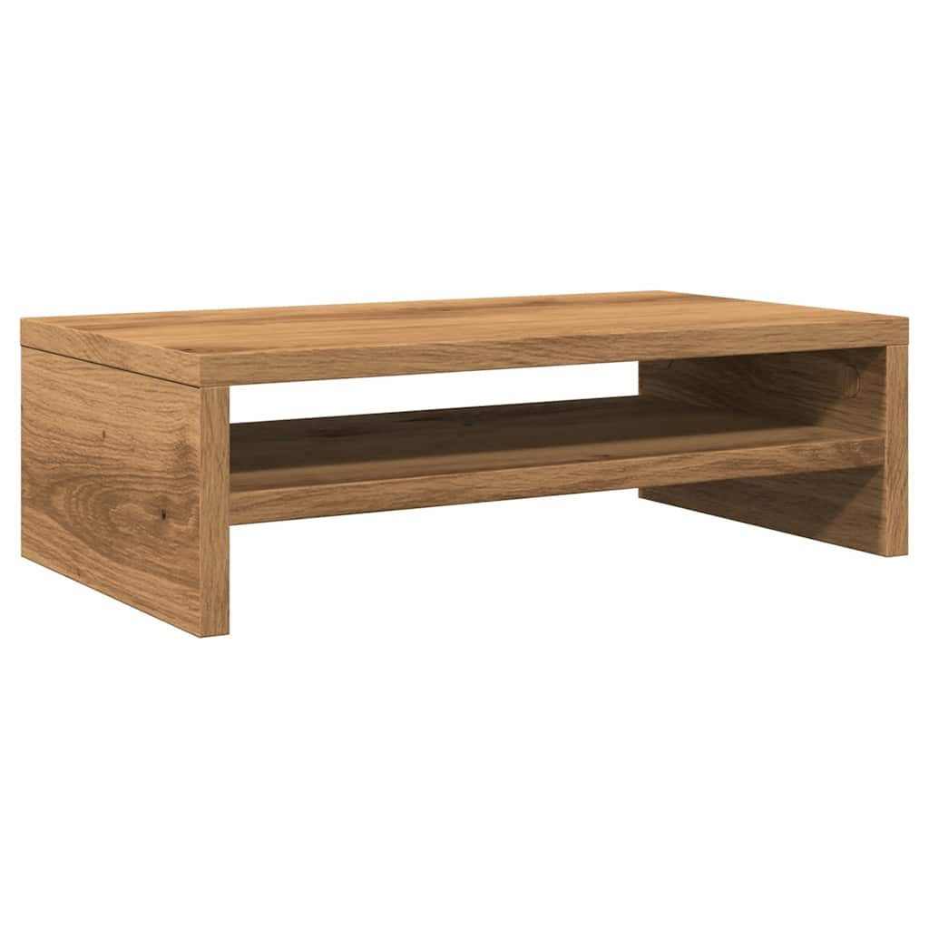 vidaXL Monitor-Halterung NA Monitorständer Artisan-Eiche 42x24x13 cm Spanplatte, (1-tlg)