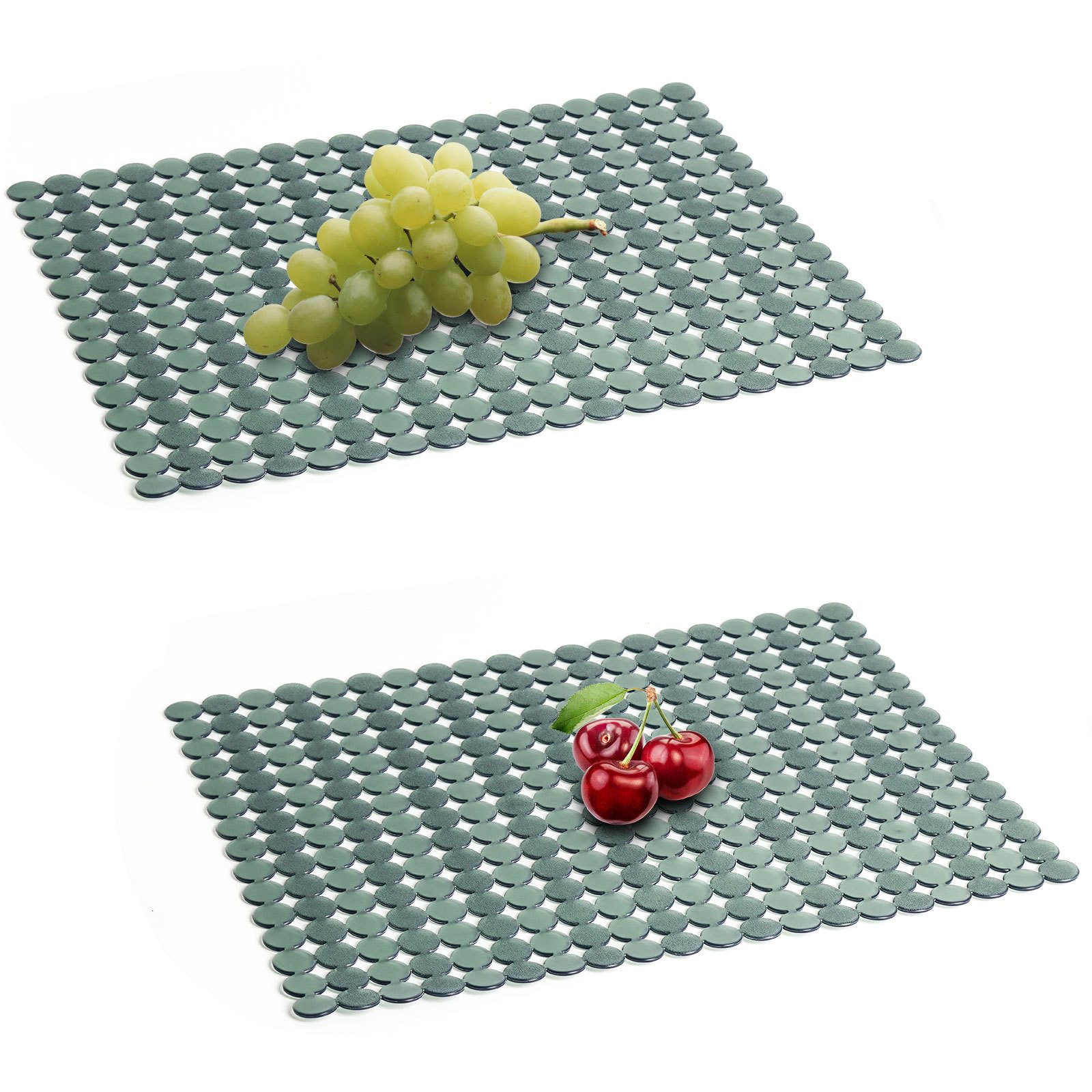 Abtropfmatte 2er-Set Spülbeckenmatte Einstellbare Spülbeckenschutzmatte