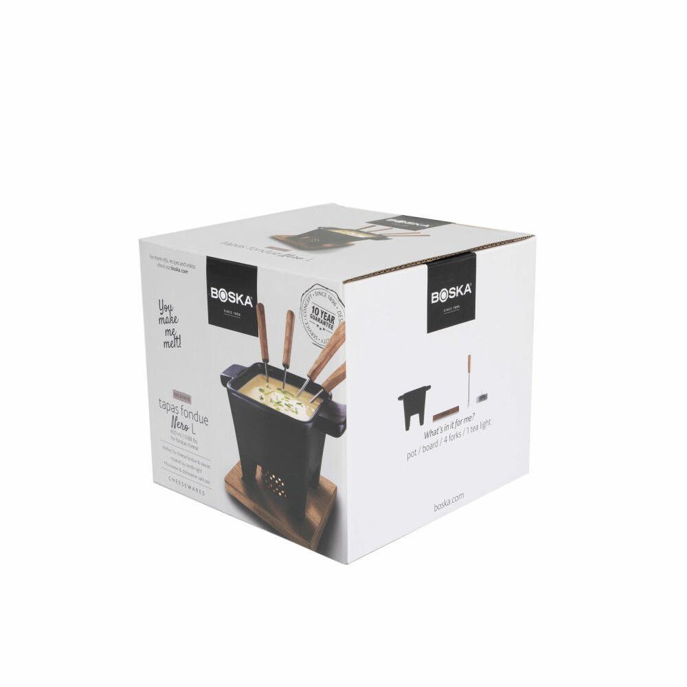 BOSKA HOLLAND Fondue Tapas Fondue Set Nero 8-tlg.
