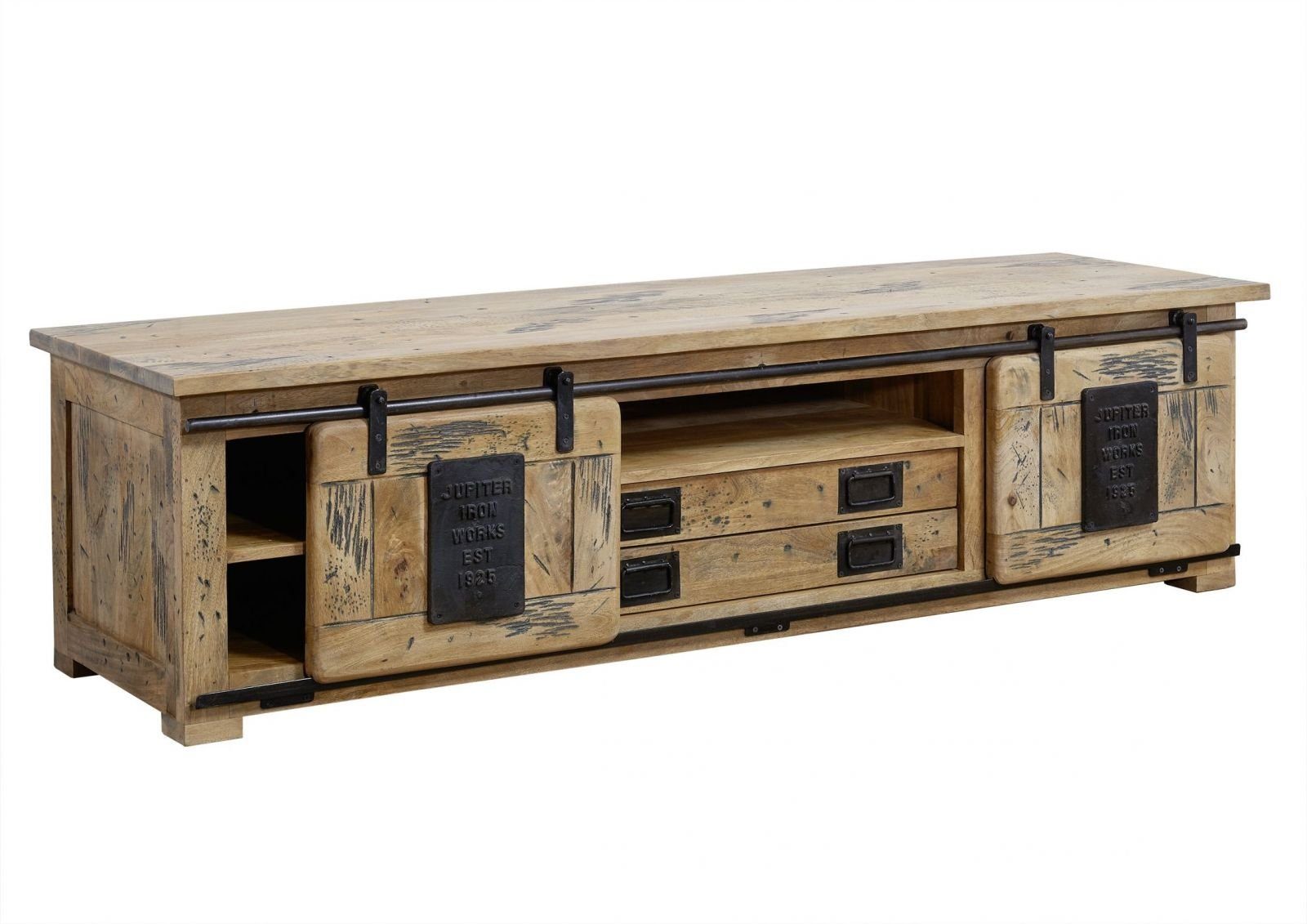 Massivmoebel24 TV-Board (TV-Board Mango 180x55x50 natur günstig online kaufen