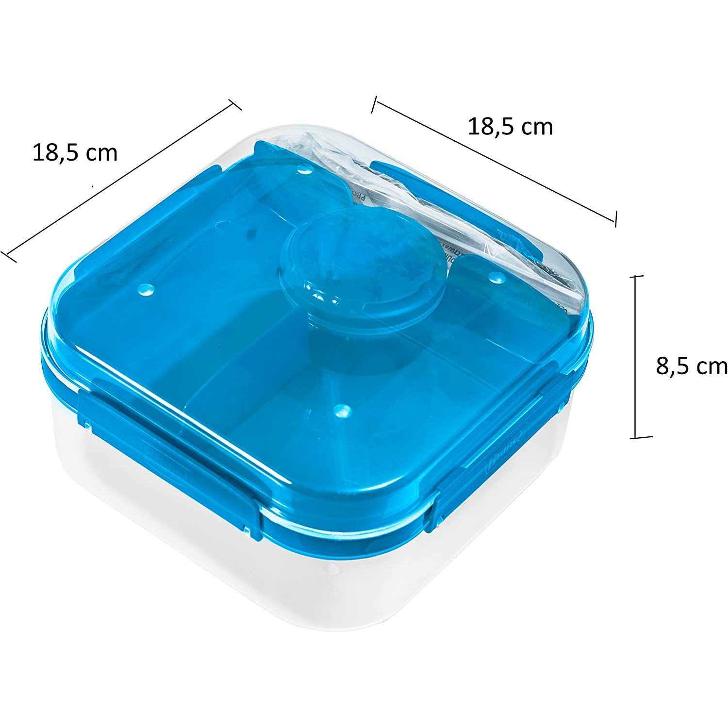 Lunchbox Blau Frühstücksbehälter 1,6L Lido BranQ 1960,