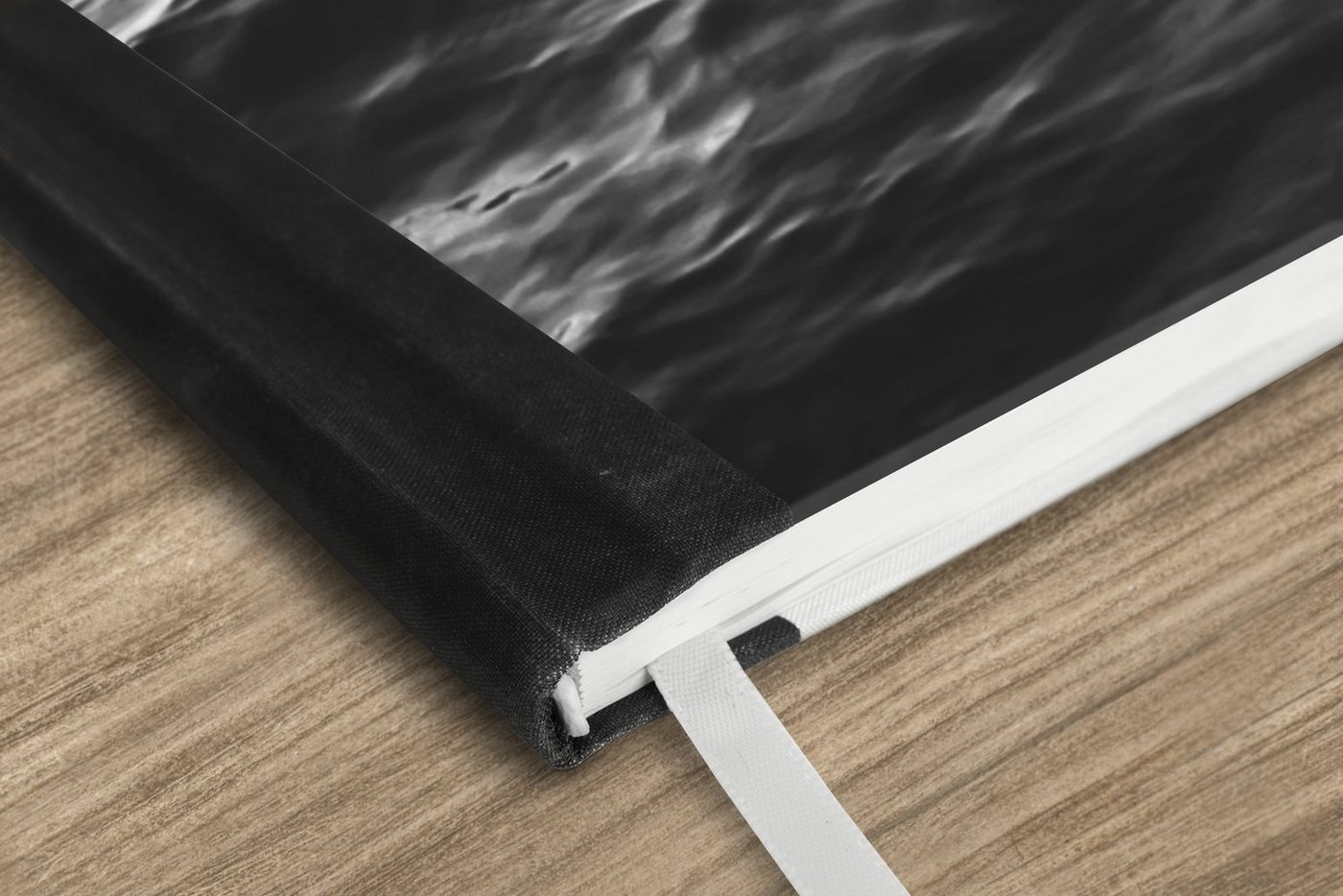 Thumbnail - MuchoWow Notizbuch Meer - Wasser - Natur - Schwarz und weiß, Journal, Merkzettel, Tagebuch, Notizheft, A5, 98 Seiten, Ha...