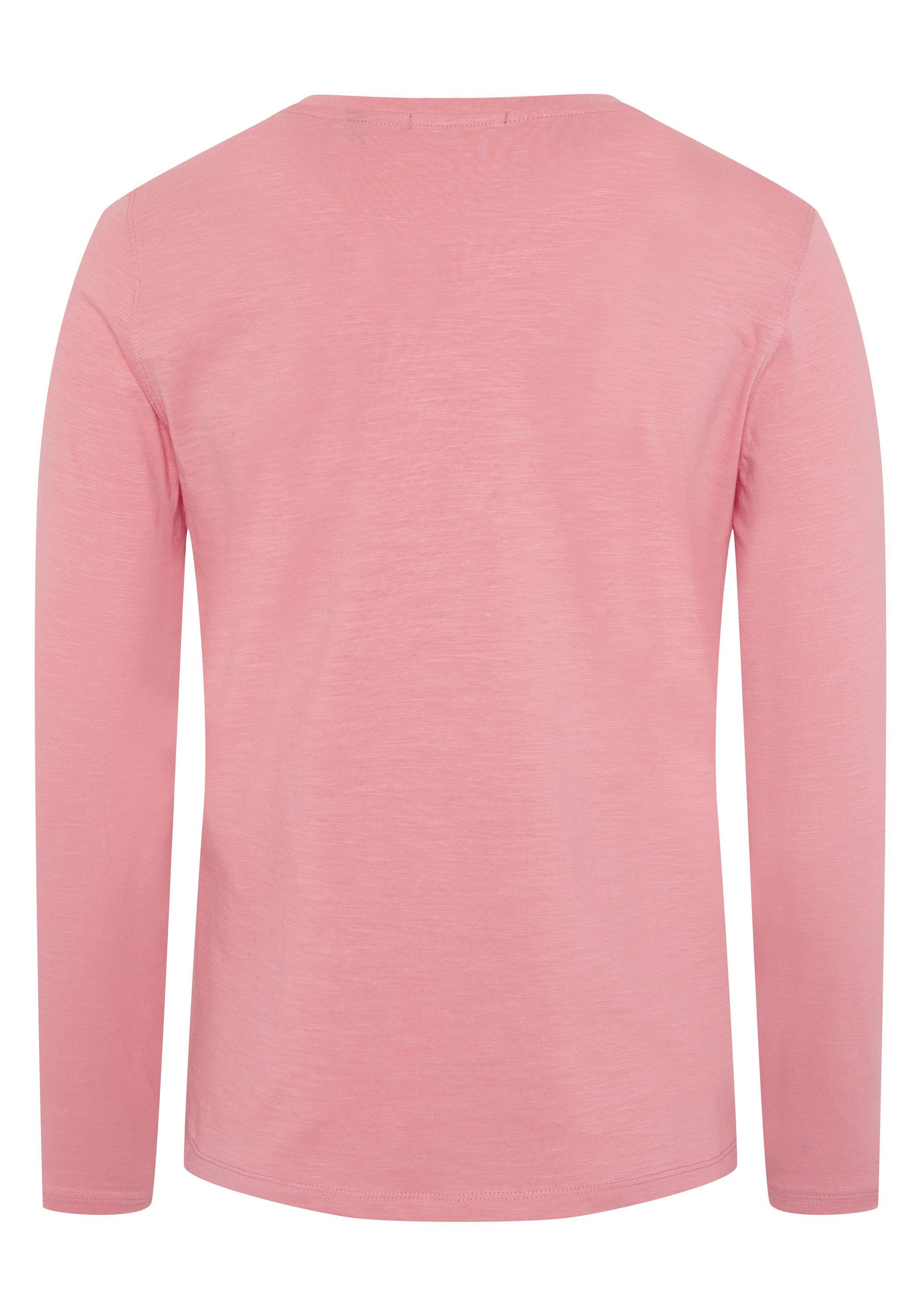 Chiemsee Longsleeve Longsleeve aus Baumwolle 1 mit Logo-Schriftzug rosa