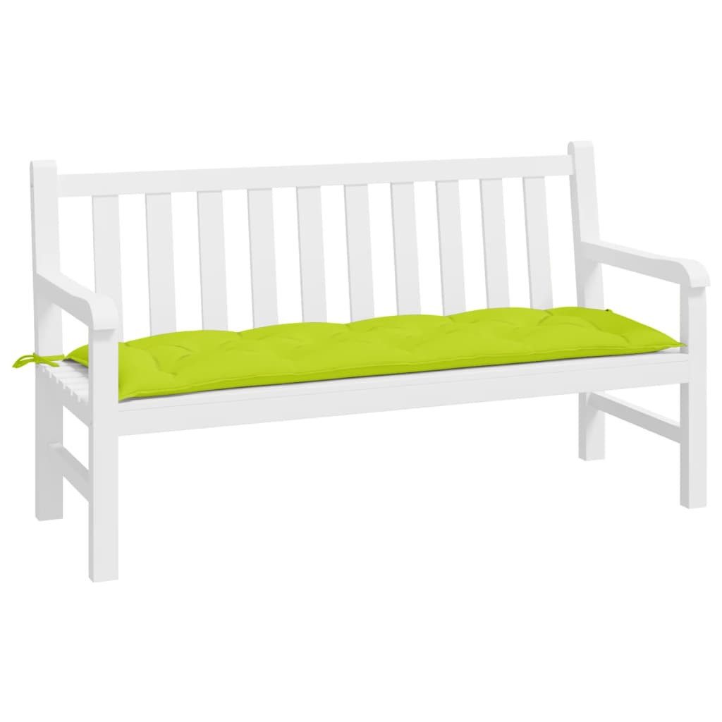 vidaXL Sitzauflage Gartenbank-Auflage Hellgrün 150x50x7 cm günstig online kaufen