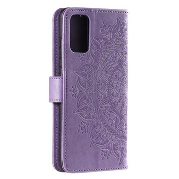 CoverKingz Handyhülle Hülle für Samsung Galaxy M13/M23 5G Handyhülle Flip Case Cover Etui 16,72 cm (6,6 Zoll), Klapphülle Schutzhülle mit Kartenfach Schutztasche Motiv Mandala