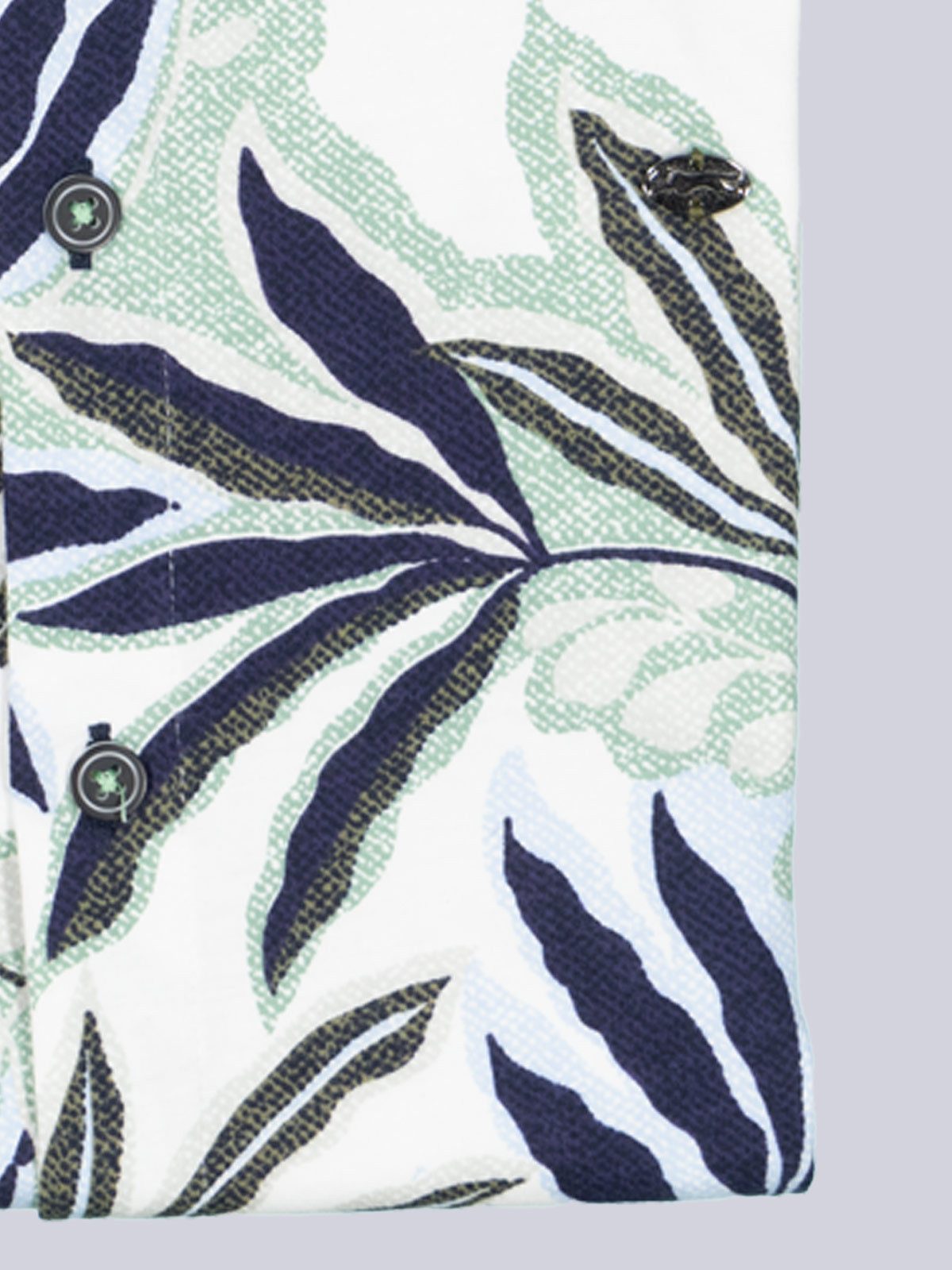 Engbers Kurzarmhemd Herren Kurzarm-Hemd gemustert, Hellgruen