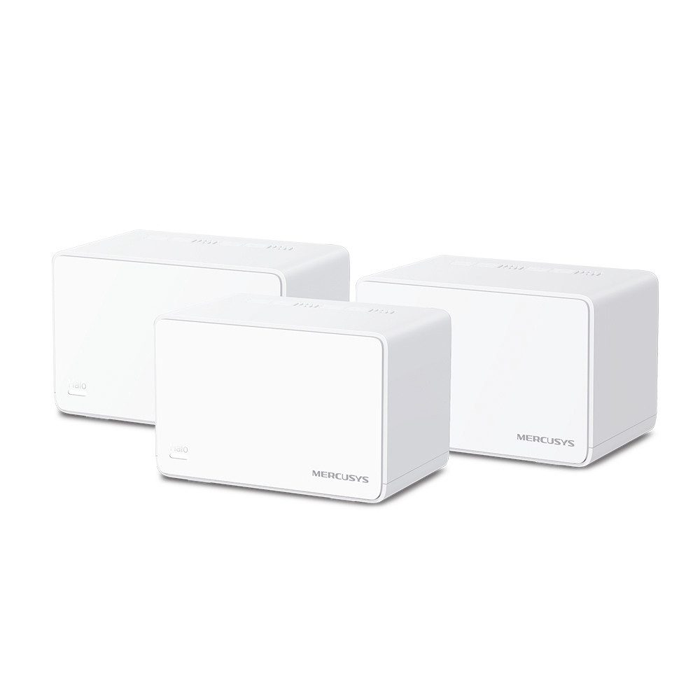 tp-link Mercusys Halo H3000X(3-pack) AX3000 Mesh Wi-Fi 6 4G/LTE-Router, 650 m² mit Highspeed-WLAN abdeckbar