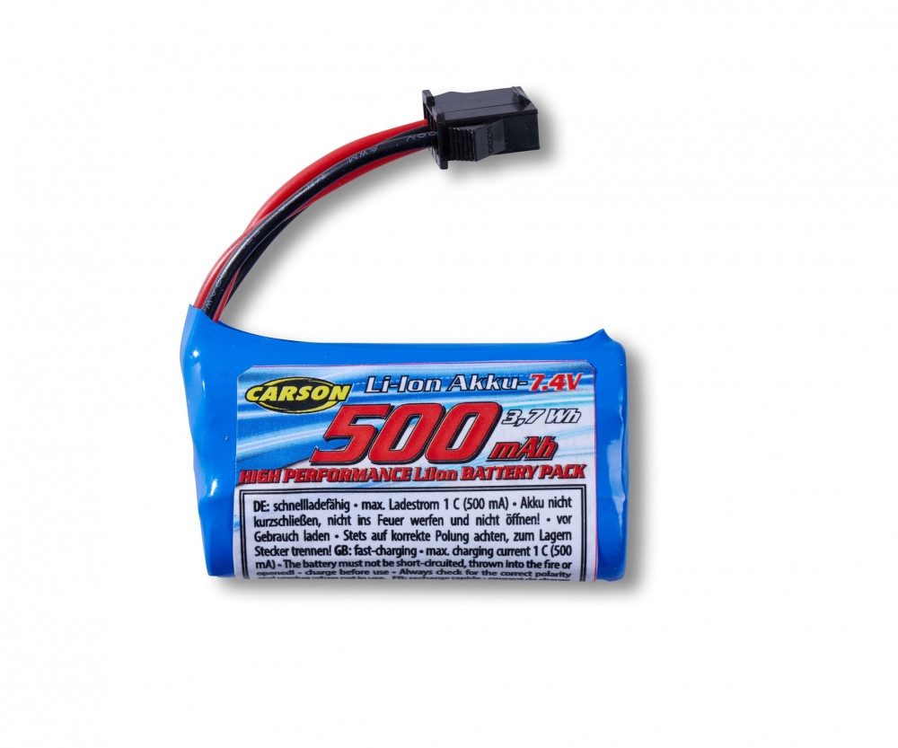 CARSON Carson 7,4V 500mAh Li-Ion Akku JST4: RC-Ladegerät