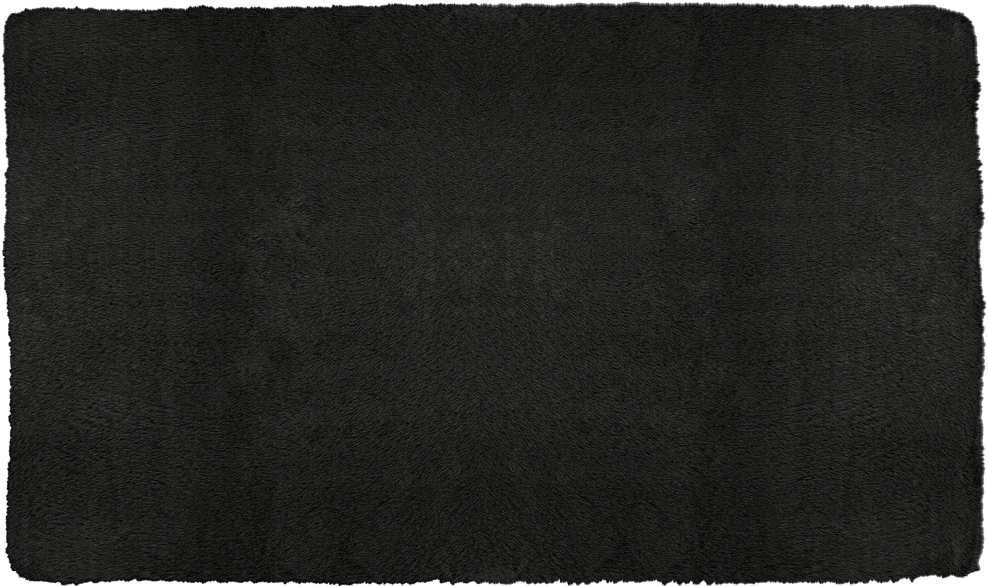 Kleine Wolke Badematte Cony, Badvorleger, Badezimmer Teppich, Höhe 25 mm, rutschhemmend beschichtet, fußbodenheizungsgeeignet, Polyester, rechteckig, Badteppich, Fell-Optik, Uni Farben, besonders weich & kuschelig