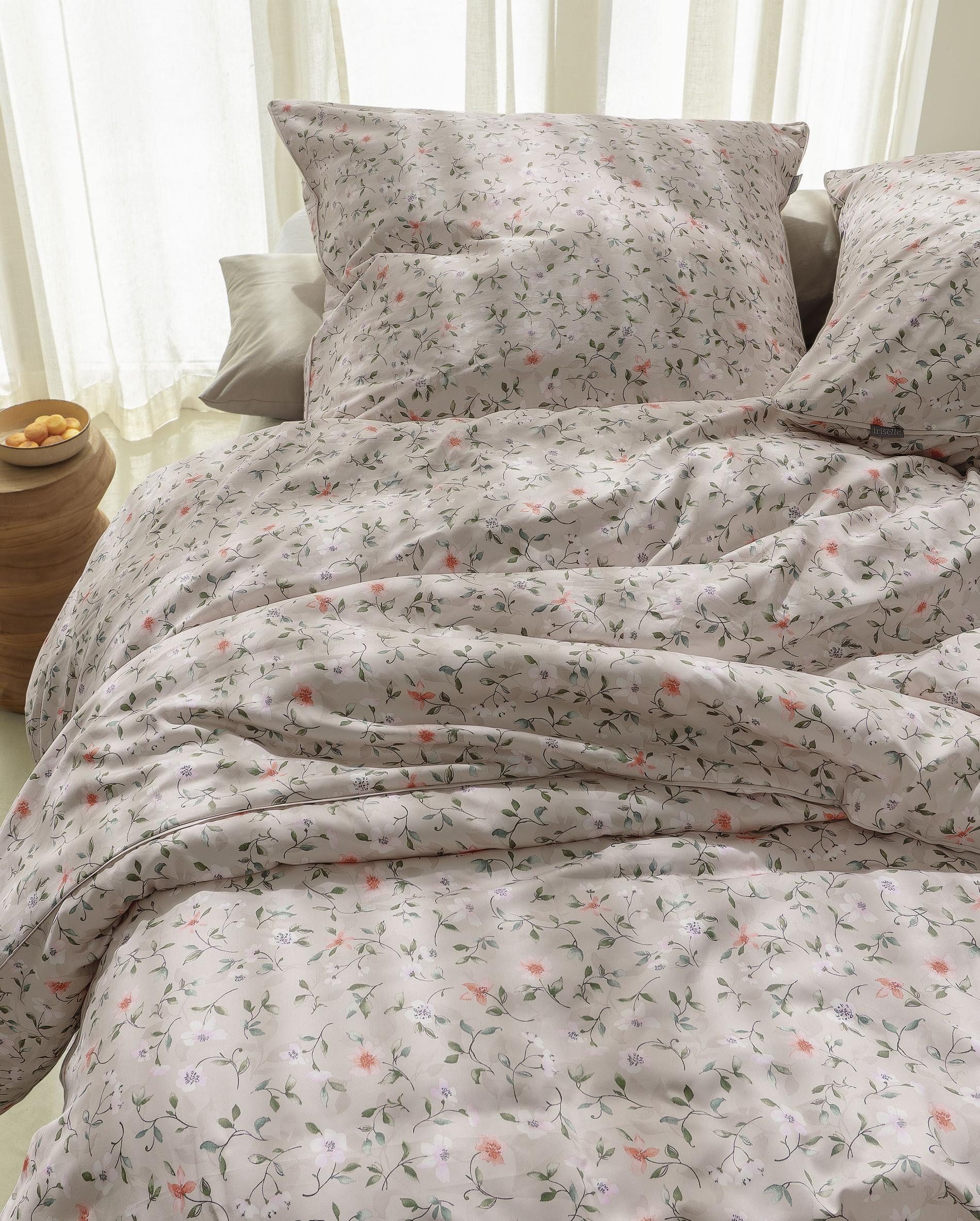 Irisette Bettwäsche Tokio 8567, Mako-Satin, 2 teilig, seidiger Glanz, besonders weich und hautschmeichelnd