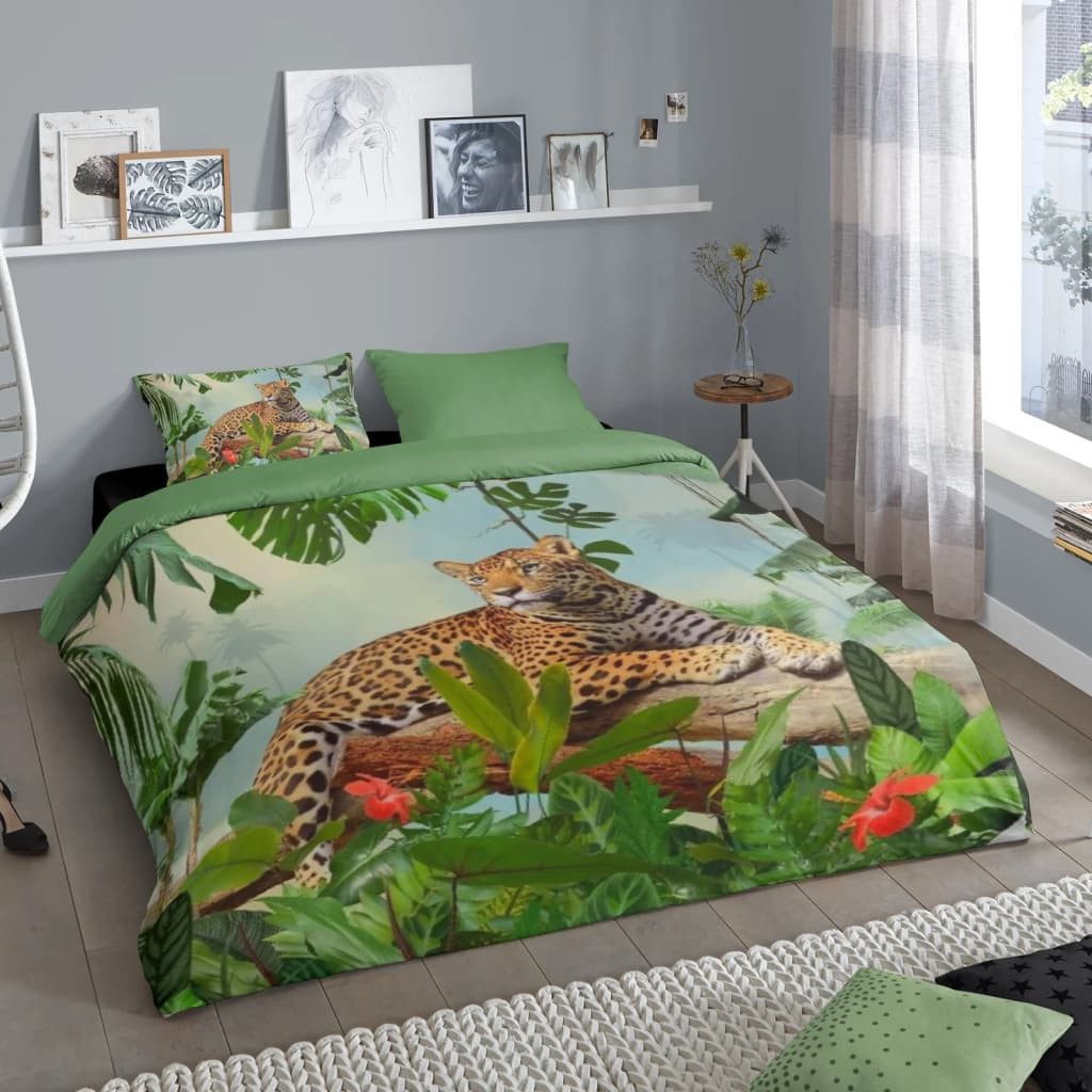 Bettbezug Bettwäsche-Set JUNGLE 200x200/220 cm Mehrfarbig, good morning (1 St)