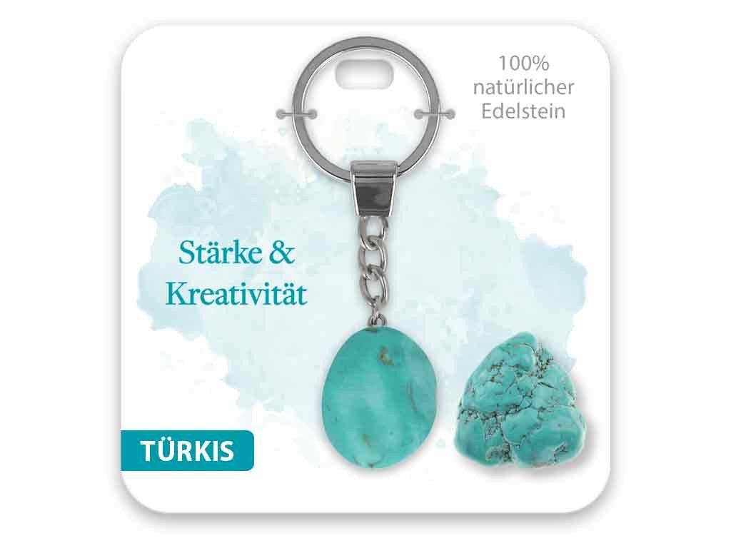 bb Klostermann Schlüsselanhänger Set Edelstein Schlüsselanhänger Türkis Stärke & Kreativität