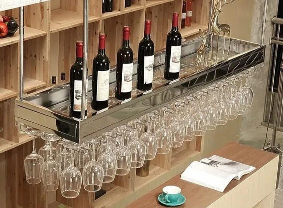 Xlmoebel Weinregal Weinglashalter Weinablage Flaschenregal Weinmöbel Weinständer, Made in Europa