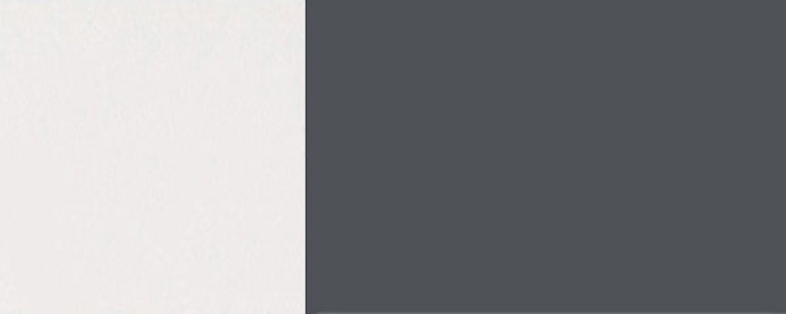 RAL Korpusfarbe Front- Unterschrank Schubladen (Florence) & 4 Feldmann-Wohnen grifflos 40cm schiefergrau Hochglanz wählbar (Teilauszug) Florence 7015