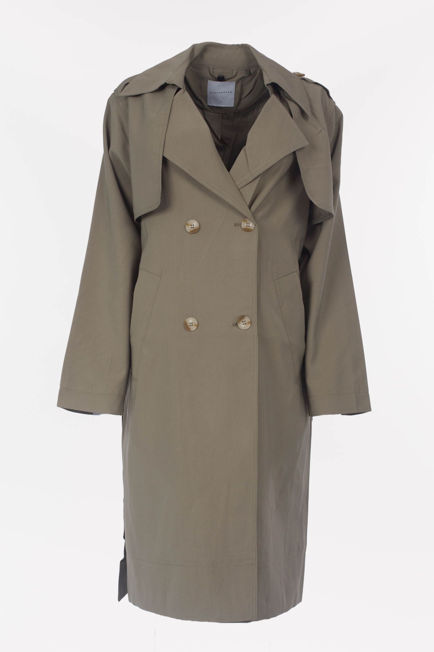 Trenchcoat Tailliert Mantel Pull&Bear Trenchcoat Dunkelbraun M L
