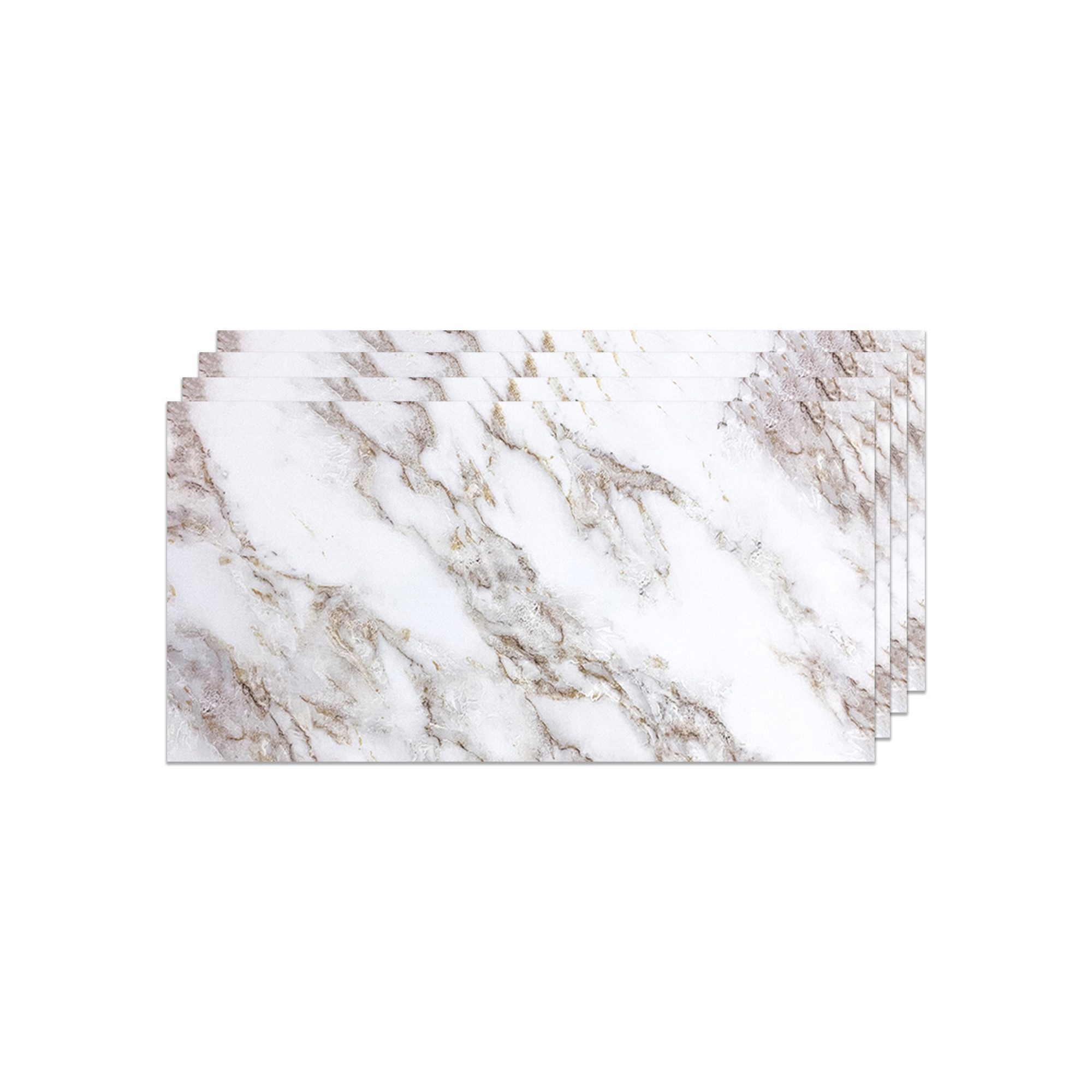 IZODEKOR 3D Wandpaneel PVC Wandverkleidung in Marmoroptik – Fliesenersatz für Bad & Küche, BxL: 60x120 cm, 0,72 qm, (wasserfest, kratzfest, pflegeleicht, direkt auf Fliesen montierbar, 1er- oder 4er-Set, optional mit Montagekleber) Direkt auf Fliesen montierbar, fleckenabweisend