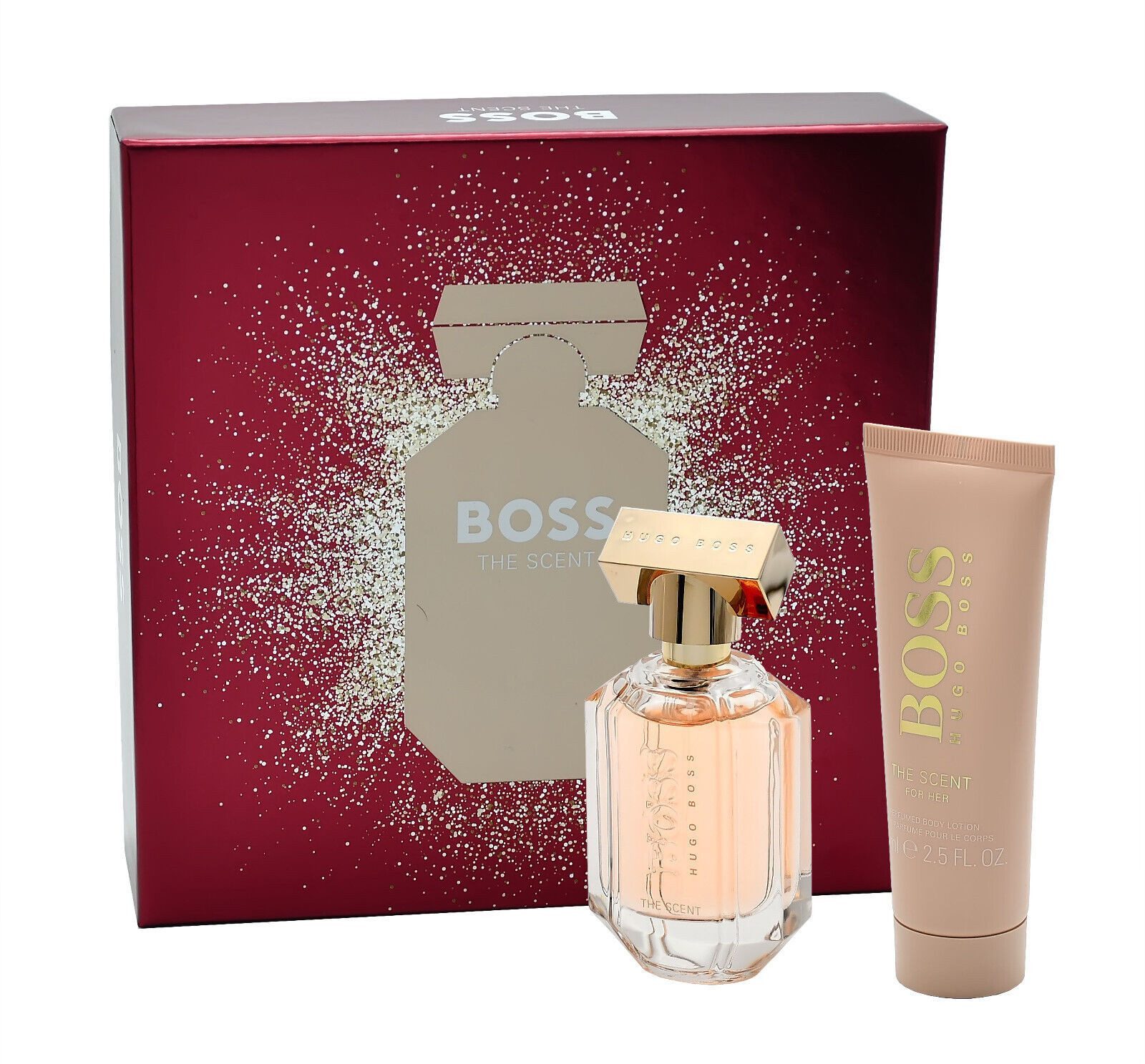 BOSS Duft-Set The Scent for Her, 2-tlg., Eau de Parfum; Body Lotion;