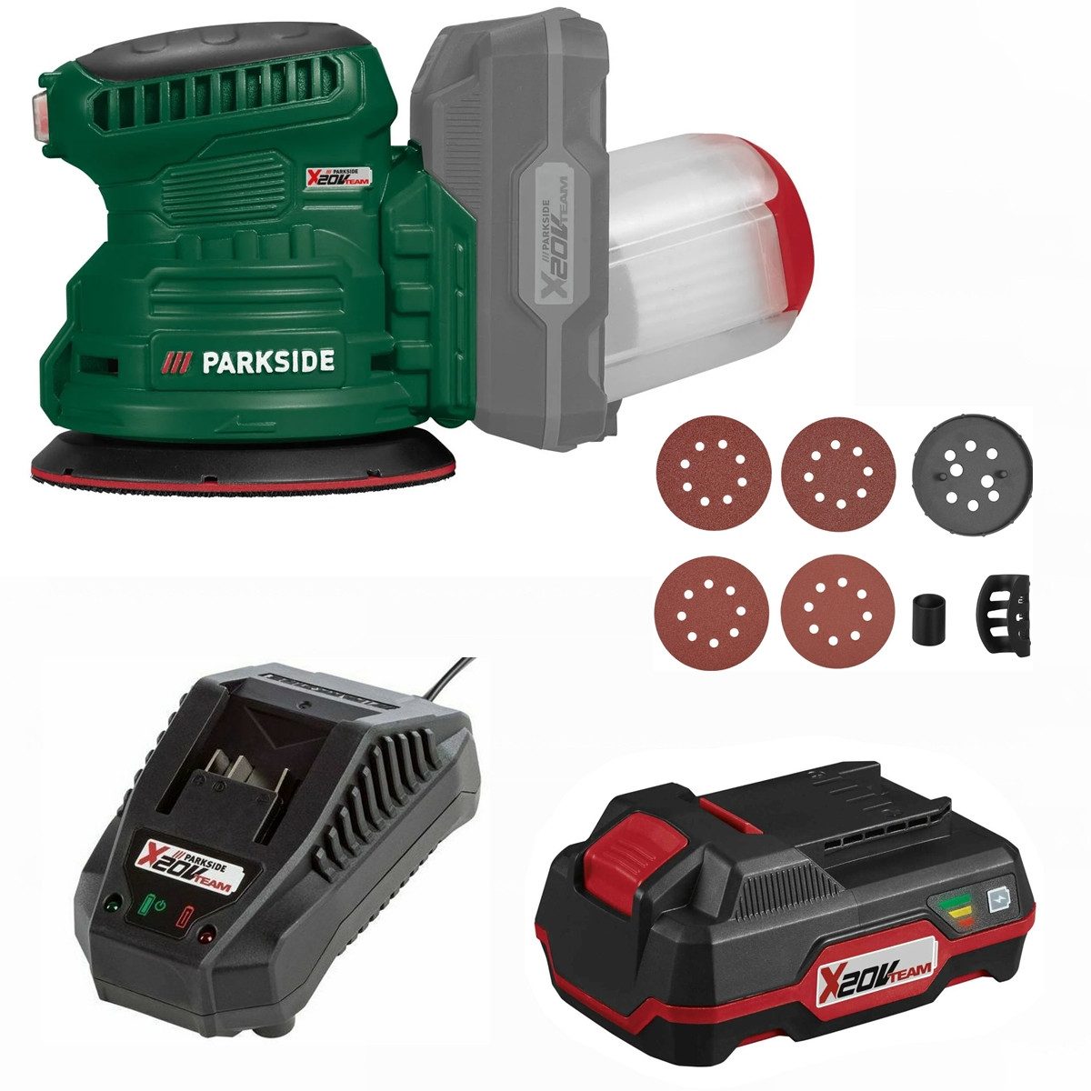 Parkside Akku-Exzenterschleifer Akku-Exzenterschleifer PAEXSG 20-Li 4 Schle günstig online kaufen