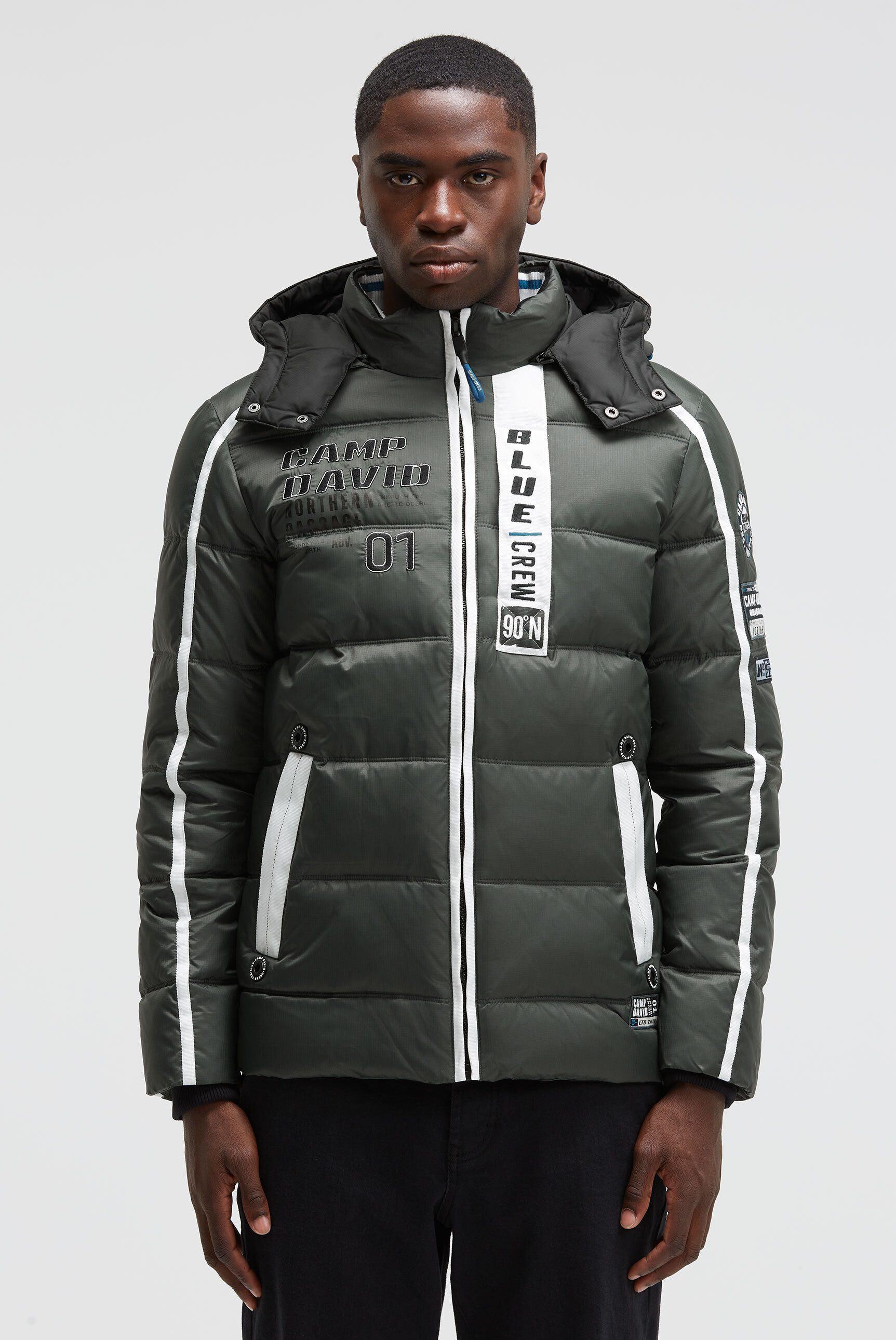 CAMP DAVID Winterjacke mit abtrennbarer Kapuze