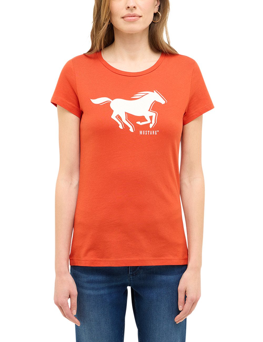 MUSTANG Kurzarmshirt Damen Style Loa günstig online kaufen