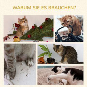 PawHut Kratzbaum Katzenlaufrad für Katzen, inkl. Bremsvorrichtung, Kratzflächen