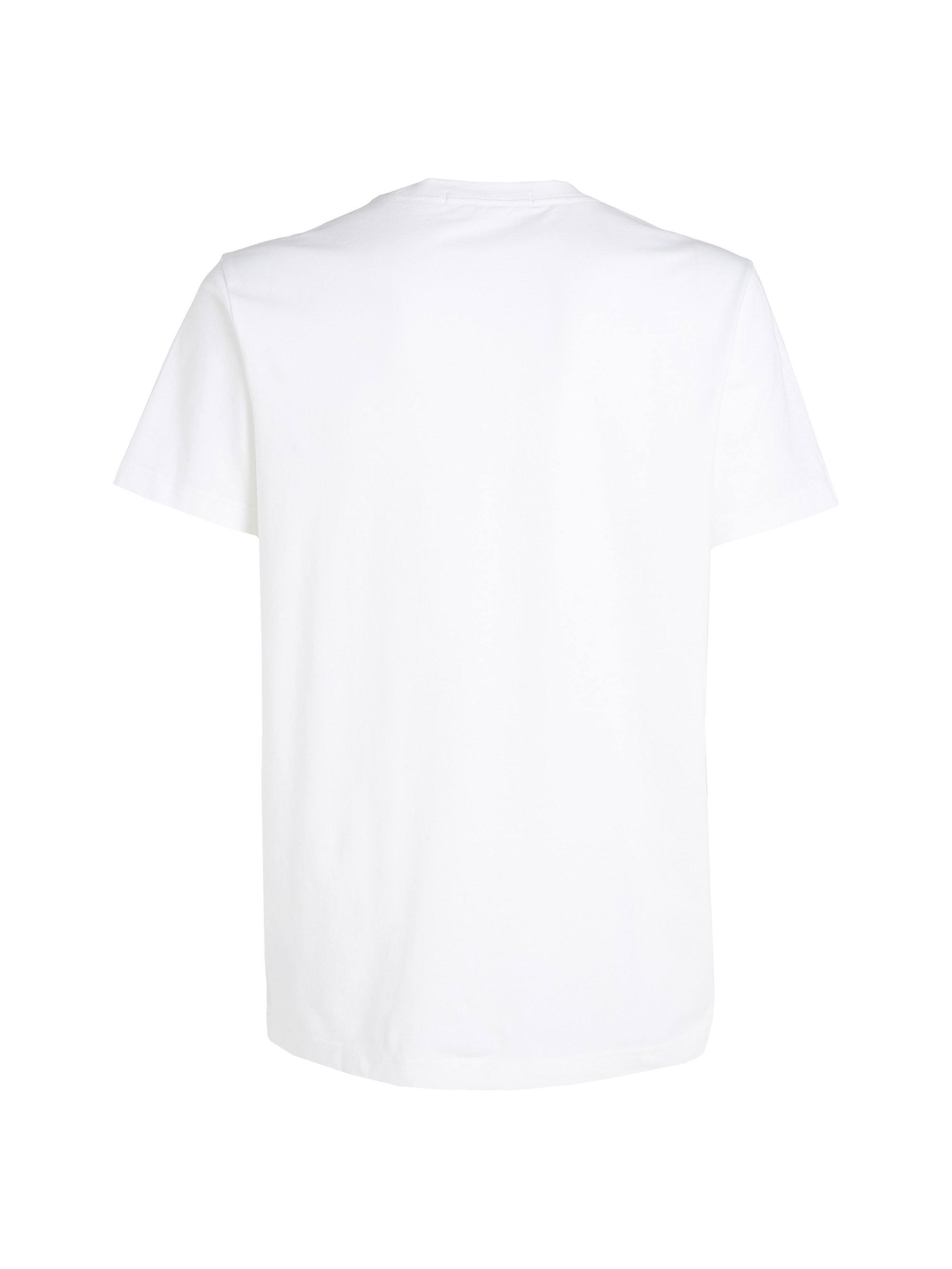 White Logoschriftzug REGULAR Jeans T-Shirt MONOLOGO Klein TEE Calvin mit Bright