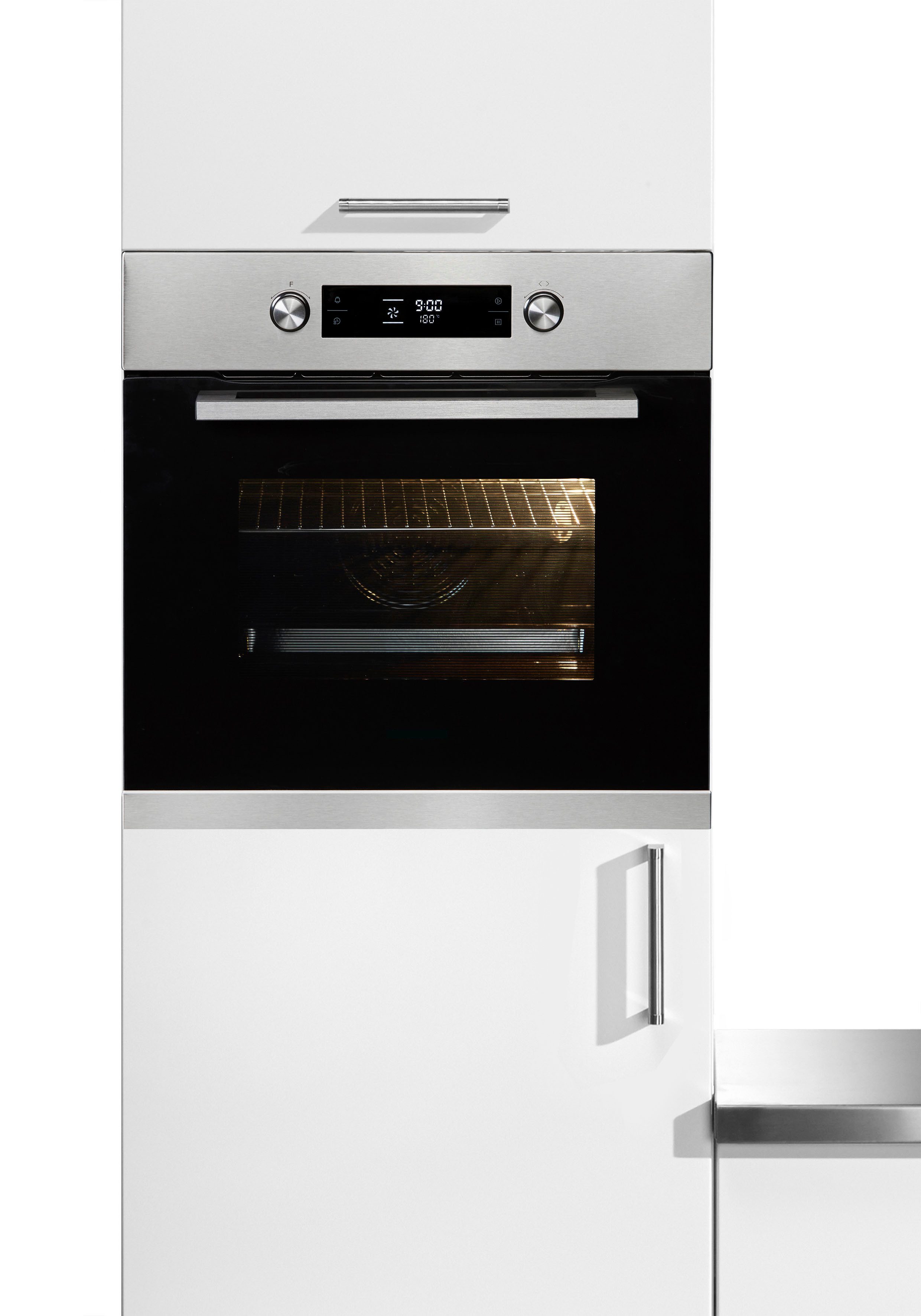 Hanseatic Einbaubackofen 65M90E3-E11B200, mit 2-fach-Teleskopauszug, Leichte Verschmutzungen werden mithilfe von Wasserdampf entfernt