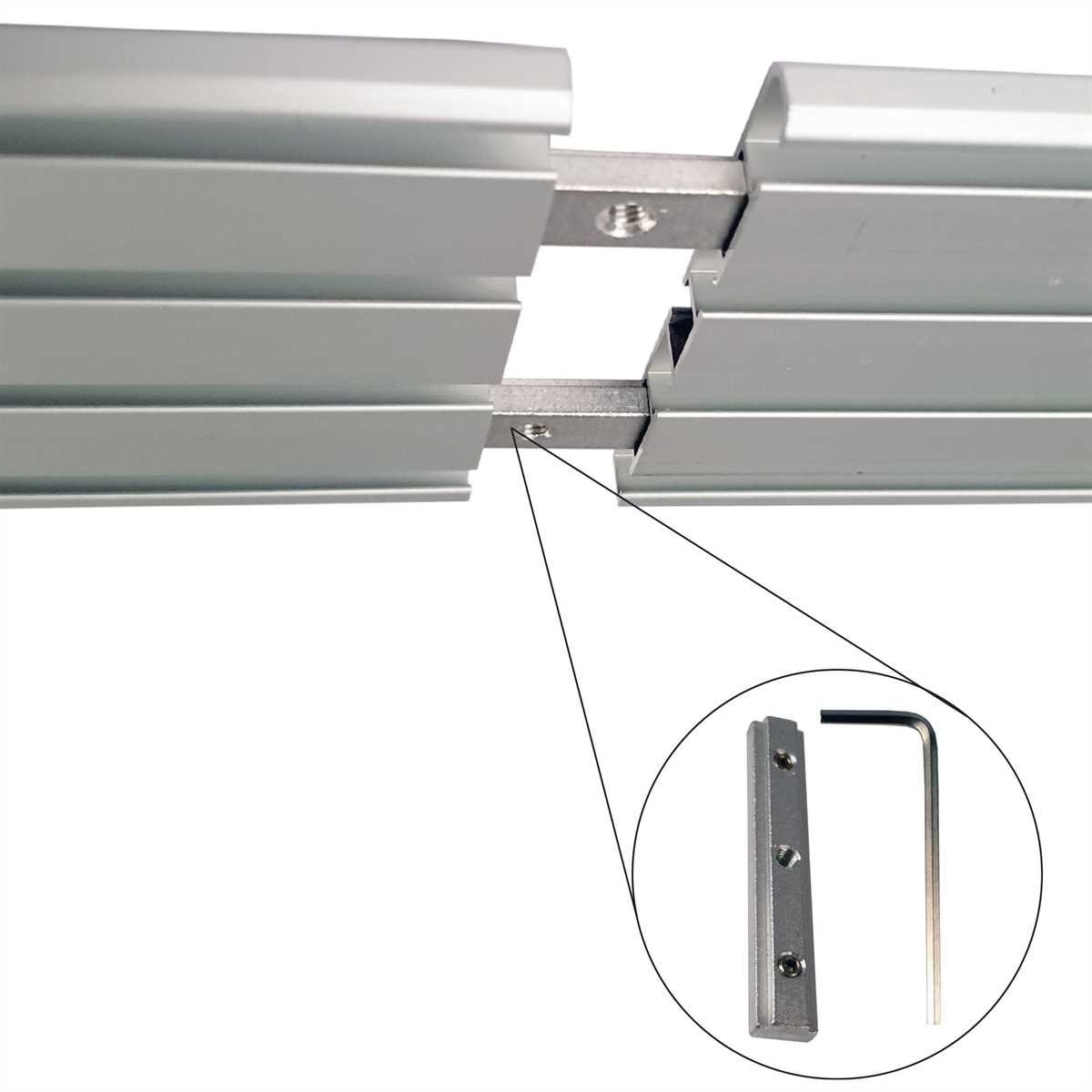 Bestlivings Gardinenschiene, 4-läufig, Fixmaß, Aluminium, verschraubte günstig online kaufen