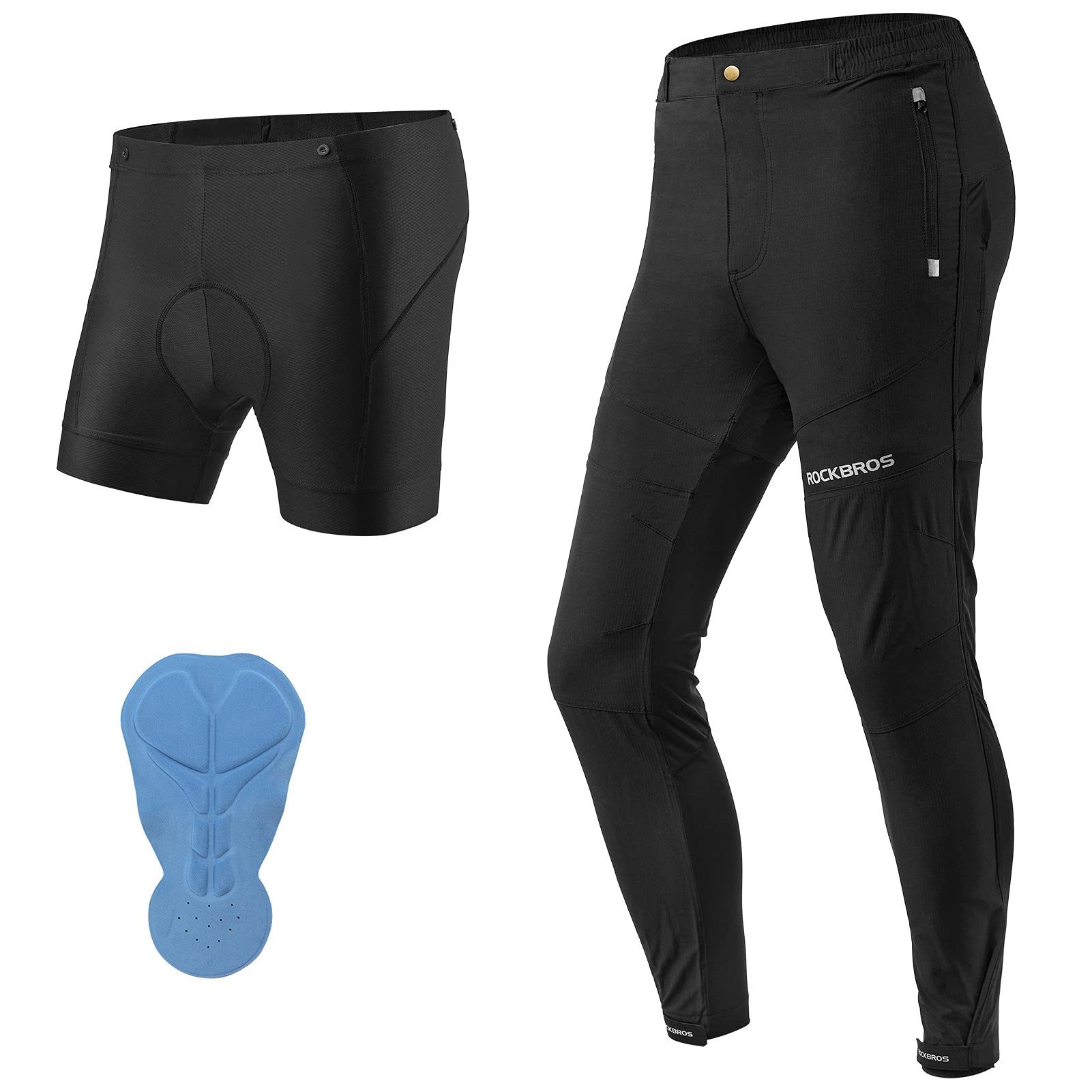 ROCKBROS Fahrradhose Herren Elastisch Atmungsaktiv Laufhose (1-tlg) Sommer günstig online kaufen