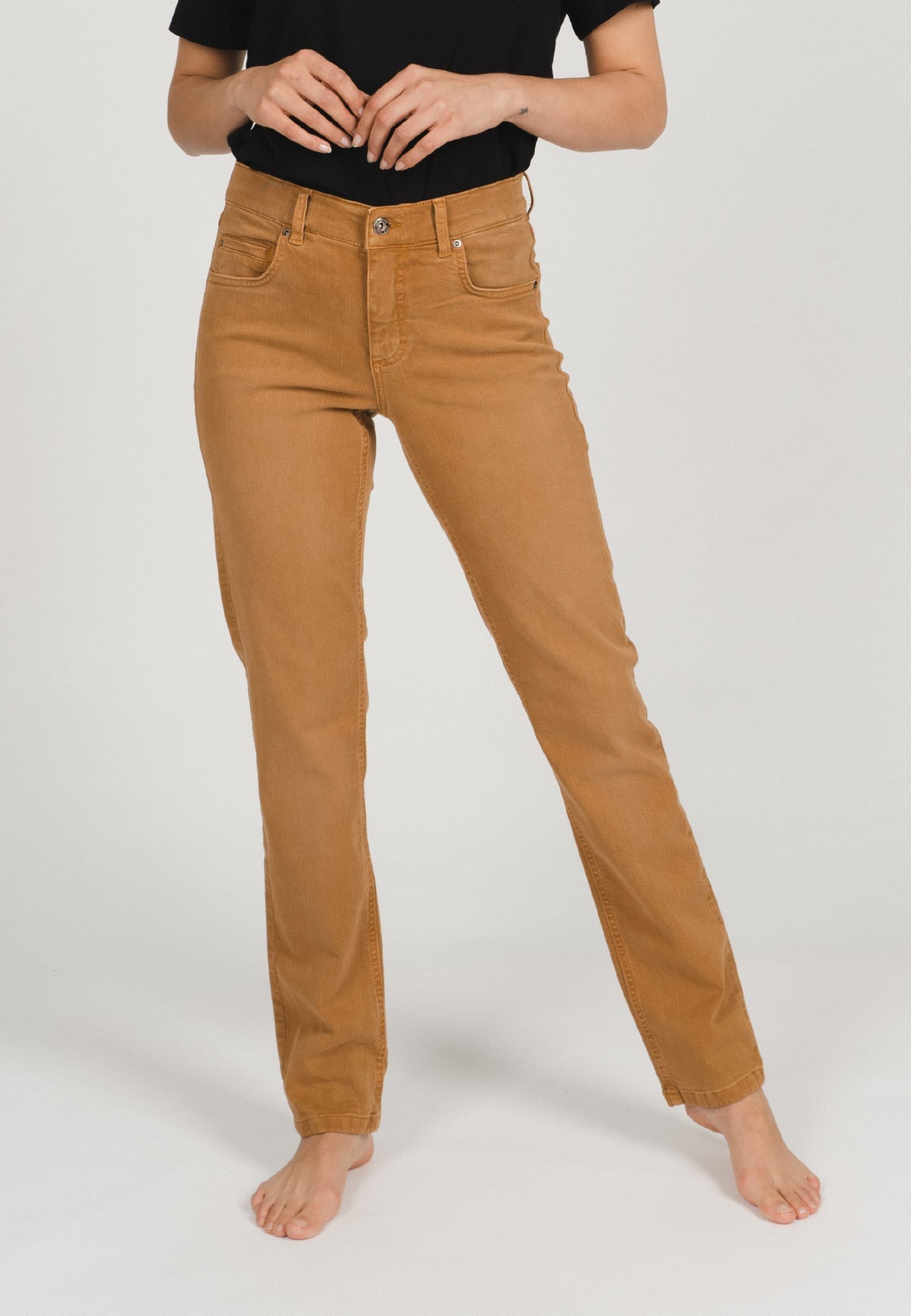 Jeans braun Straight-Jeans ANGELS Cici Coloured