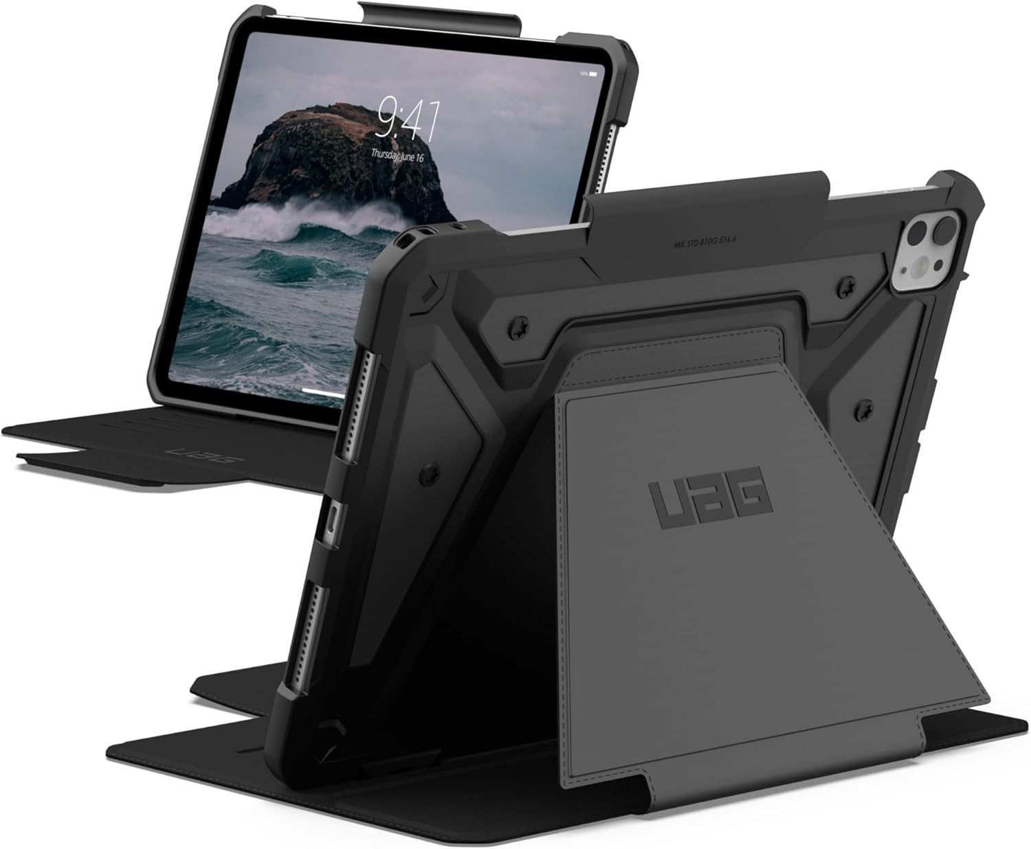 Urban Armor Gear Tablet-Hülle Metropolis SE - iPad Pro 13 (M4 / 2024) Hülle, [Wake / Sleep Funktion, Apple Pencil Pro kompatibel]