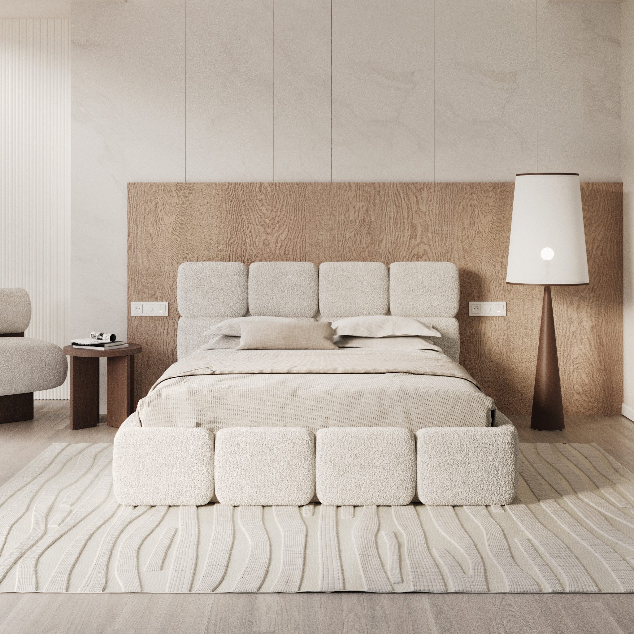 FDM Polsterbett CLOUDY Bettgestell Bett 140x200, günstig online kaufen