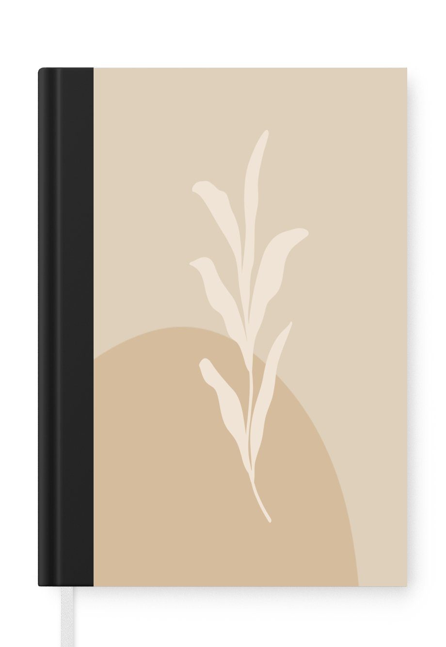 MuchoWow Notizbuch Pastell - Pflanze - Illustration, Journal, Merkzettel, Tagebuch, Notizheft, A5, 98 Seiten, Haushaltsbuch