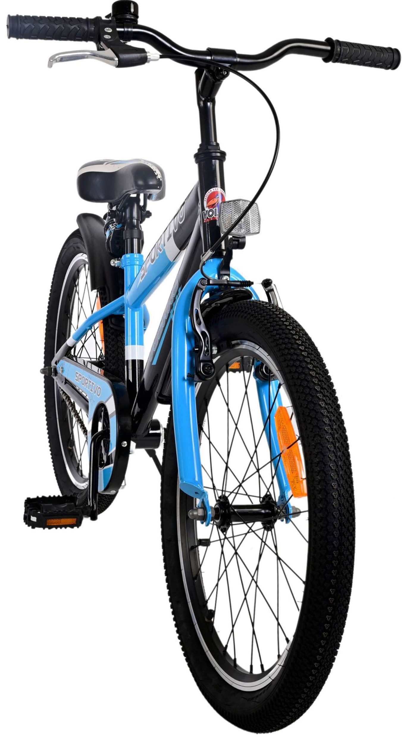TPFSports Kinderfahrrad Volare Sportivo 20 Zoll Rücktritt und Handbremse, 1 Gang, (Jungsfahrrad - Jungen Kinderrad - ohne Schaltung - Sicherheitsgriffe), Kinderfahrrad 20 Zoll - Jugend Fahrrad - Kinder Jugend Fahrrad - Blau