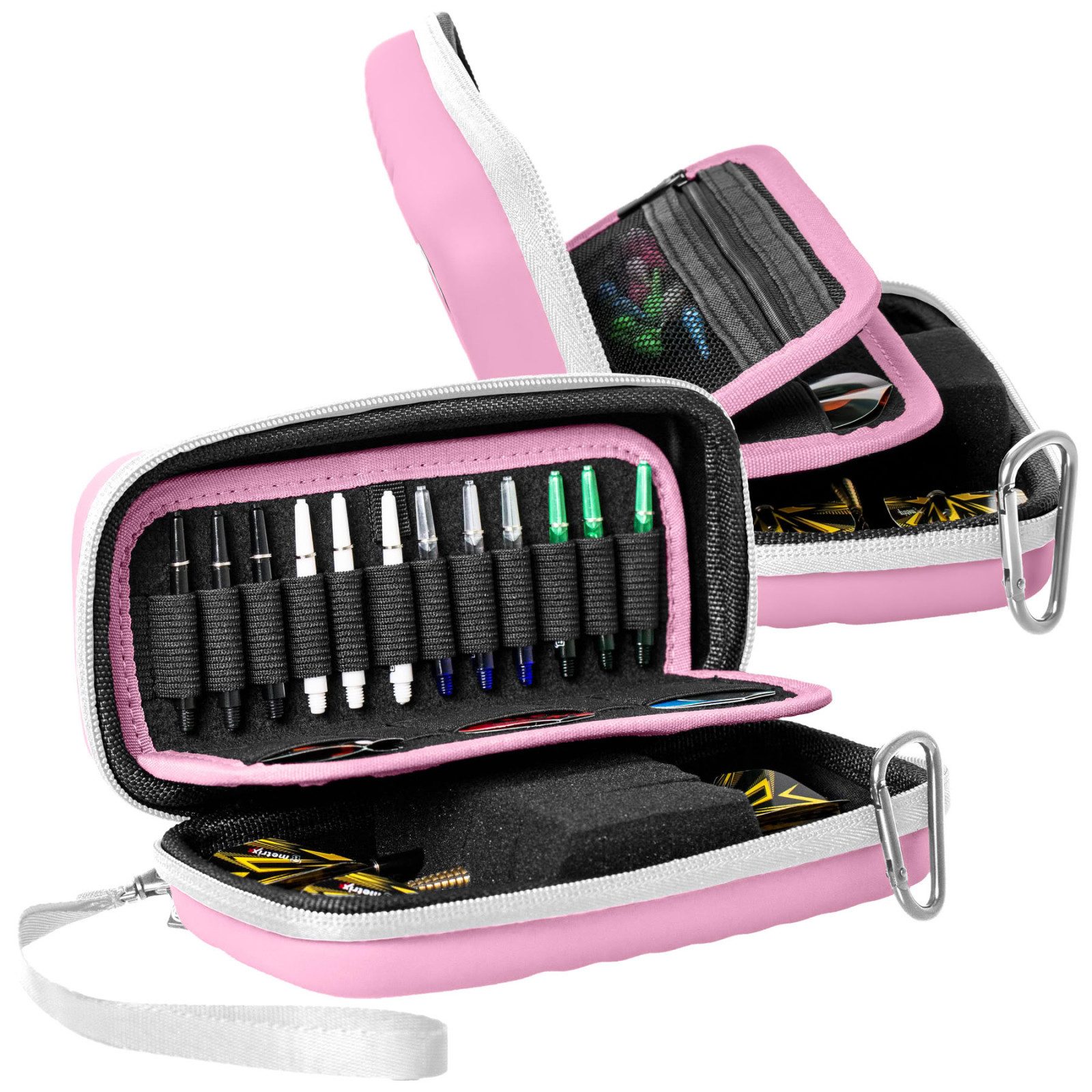 BULL'S Dartpfeil Bull's Darttasche Hardcase, Orbis S, 190x80x50 mm, Pink Rosa