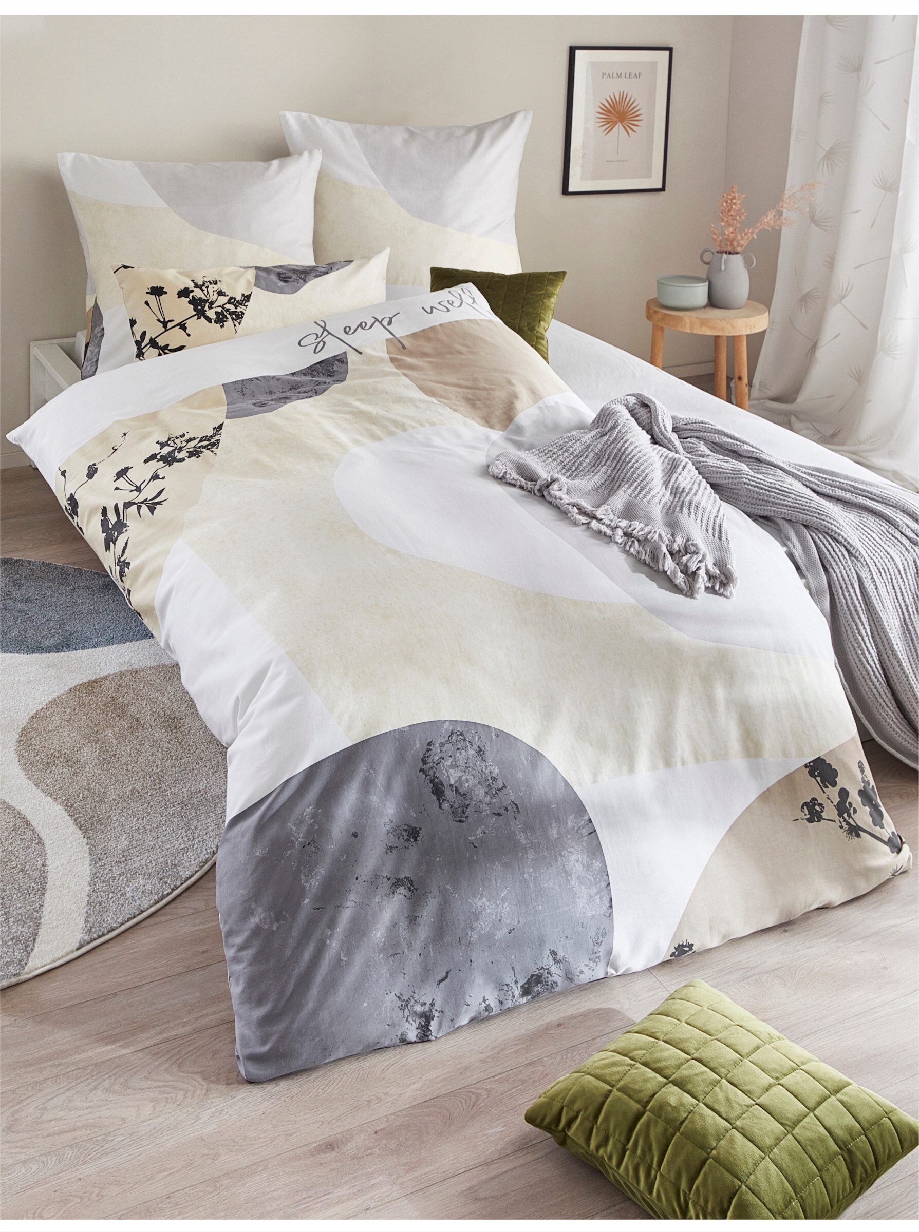 heine Bettwäsche Bettwäsche, Mako-Satin, 2 teilig, Mako-Satin