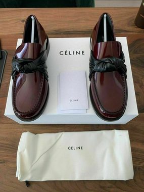 CELINE CELINE KNOT POLISHED LOAFERS SLIPPERS HALBSCHUHE COLLEGE SCHUHE SHOES Sneaker Ballerinas