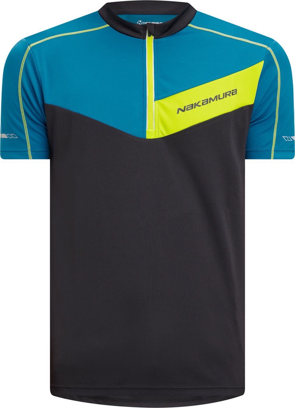 PET BLACK He.-Fahrrad-Trikot NIGHT/BLUE Nacero Radtrikot NAKAMURA M