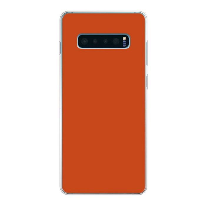 MuchoWow Handyhülle Sienna - Erde - Interieur Phone Case Handyhülle Samsung Galaxy S10+ Silikon Schutzhülle