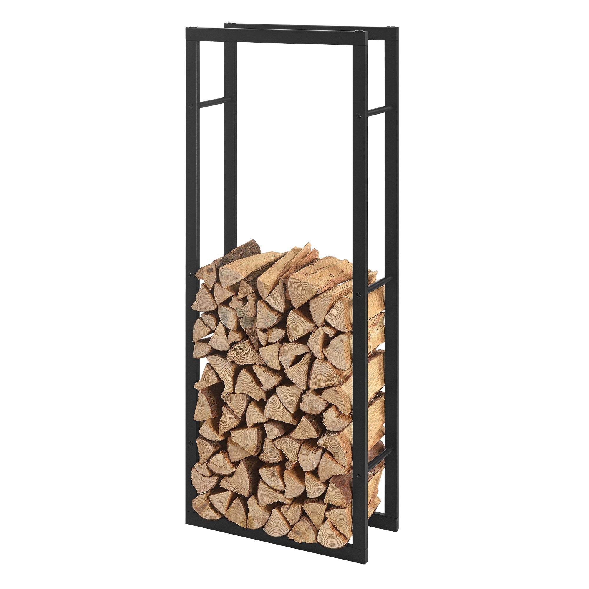 en.casa Kaminholzregal, BxTxH:50x25x150 cm, »Kasan« Brennholzhalter günstig online kaufen