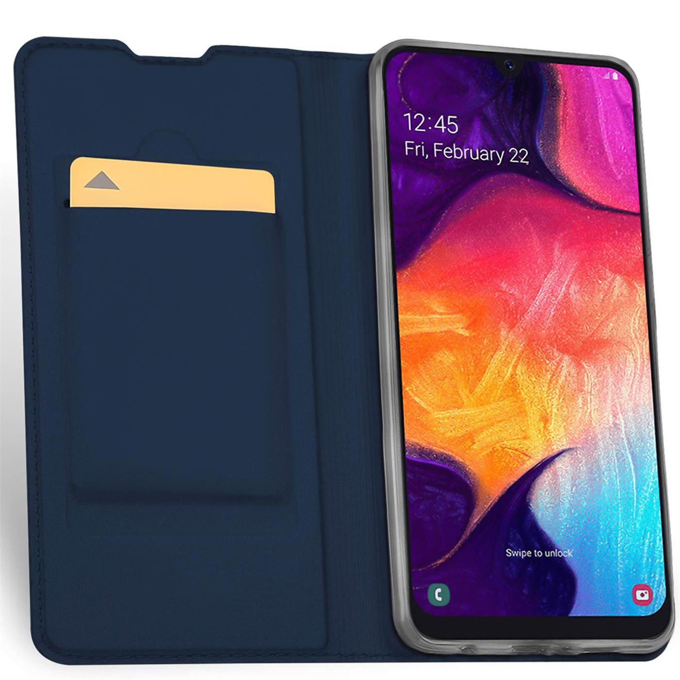 CoolGadget Handyhülle Klapptasche Wallet Kartenfach für Samsung Galaxy A40 5,9 Zoll, Ultra Slim Flip Case Hülle Klapphülle Cover Schutzhülle – Bild 4 von 5