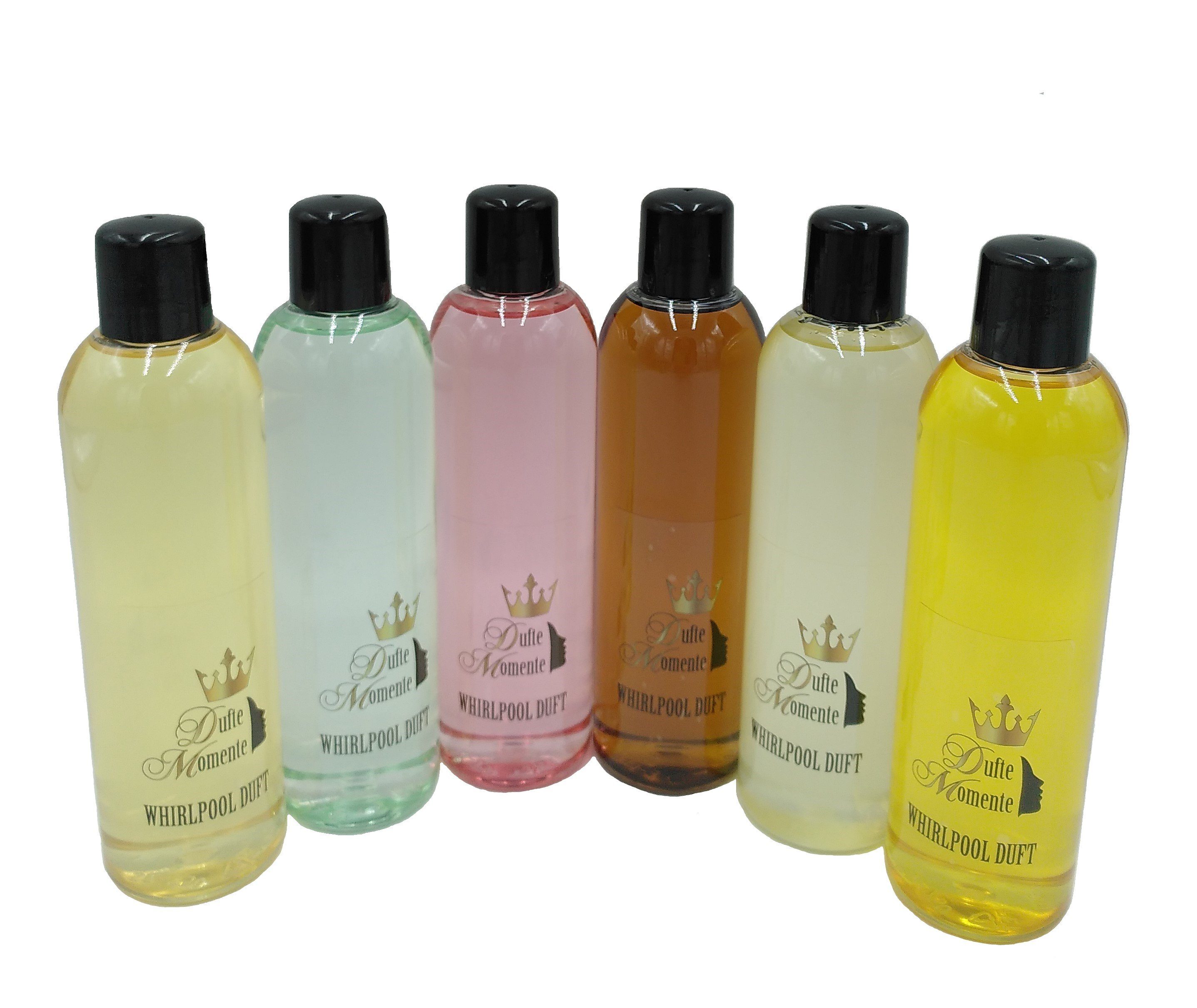 Dufte Momente Badezusatz Whirlpool Duft Set 6 x 260ml, 6-tlg., mit naturreinen ätherischen Ölen, vegan, ohne Tierversuche