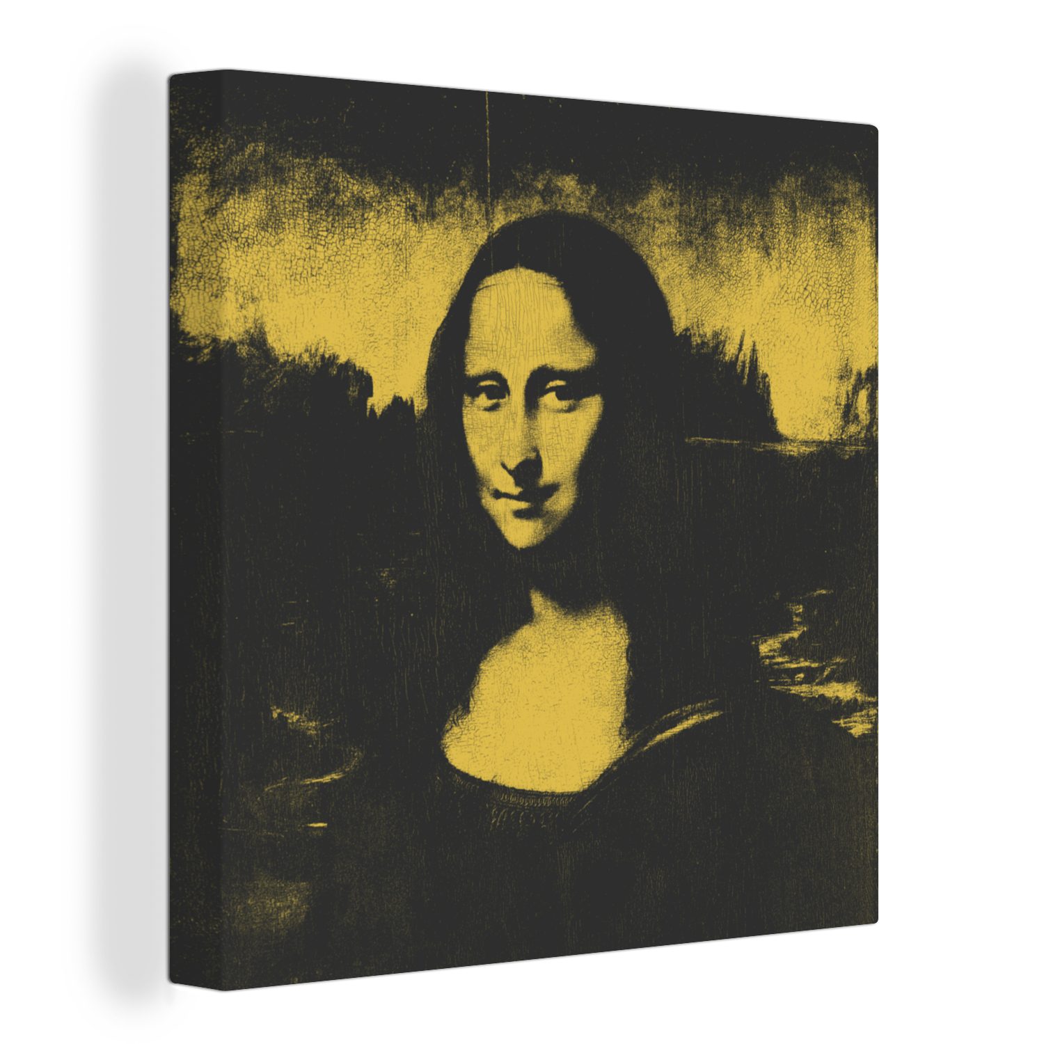 OneMillionCanvasses® Gemälde Mona Lisa - Leonardo da Vinci - Kunst, (1 St), Leinwand Bilder für Wohnzimmer Schlafzimmer | Gemälde