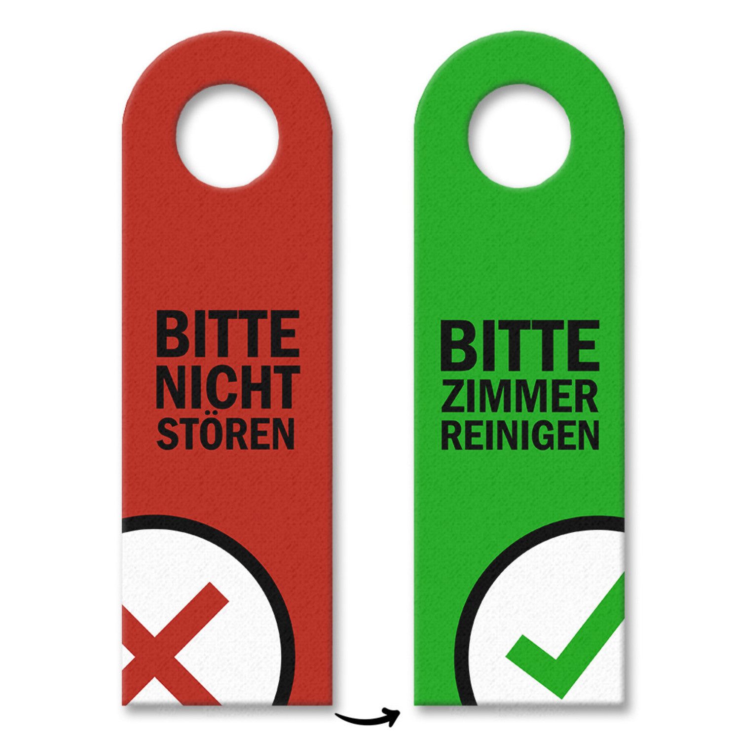 Dekohänger 3x Bitte nicht stören Zimmer reinigen Türhänger Türanhänger Türschild