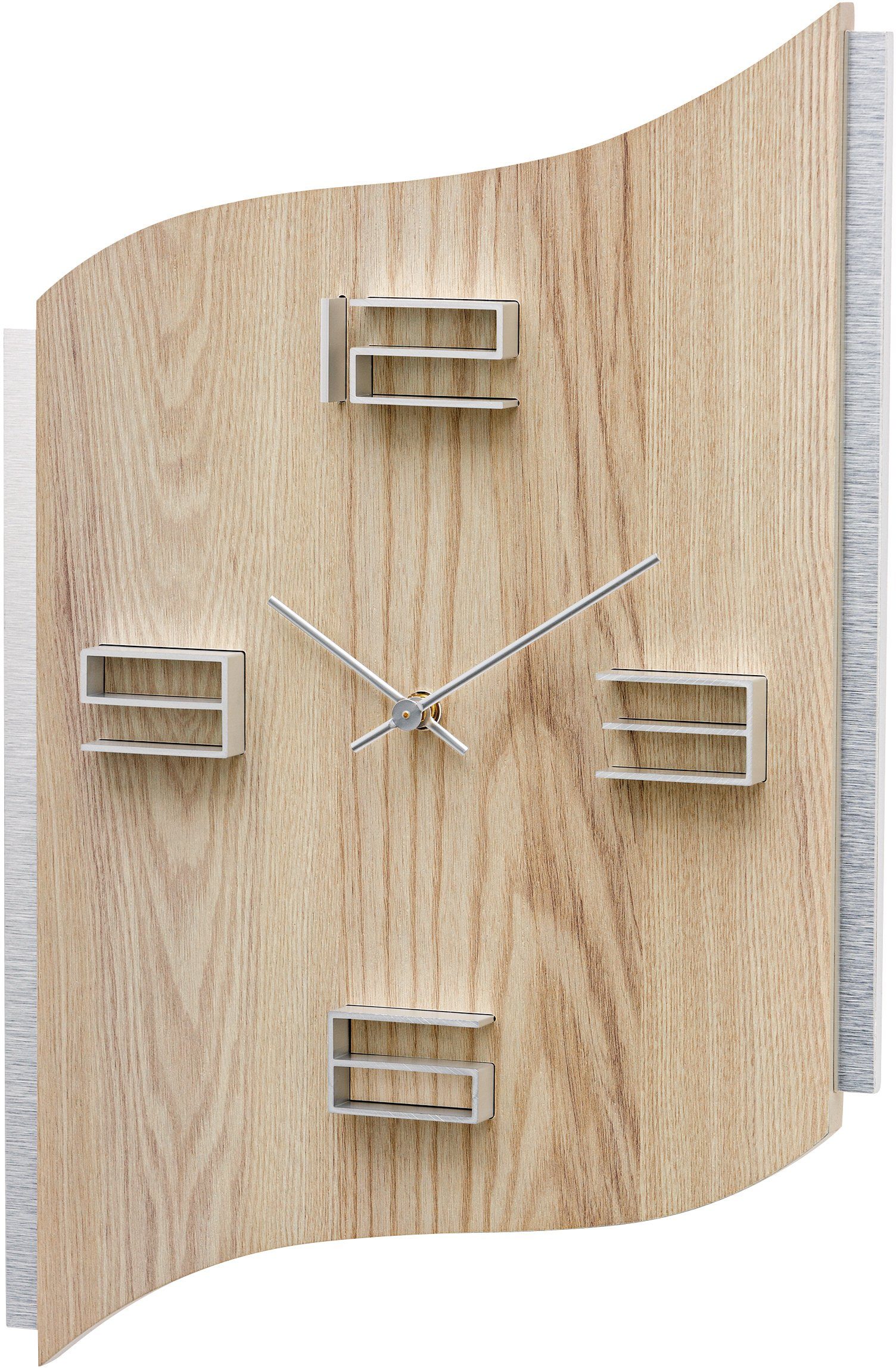 AMS Wanduhr W9613 (Quarzuhr,Holz,Wohnzimmer,Esszimmer,Küche,Arbeitszimmer,B günstig online kaufen