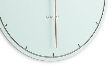 ONZENO Wanduhr THE GLOSSY. 29x29x0.5 cm (handgefertigte Design-Uhr)
