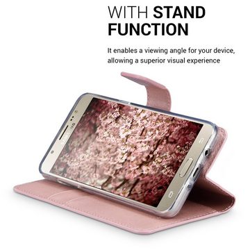 kwmobile Handyhülle Hülle für Samsung Galaxy J5 (2016) DUOS, Kunstleder Handyhülle mit Kartenfächern und Standfunktion