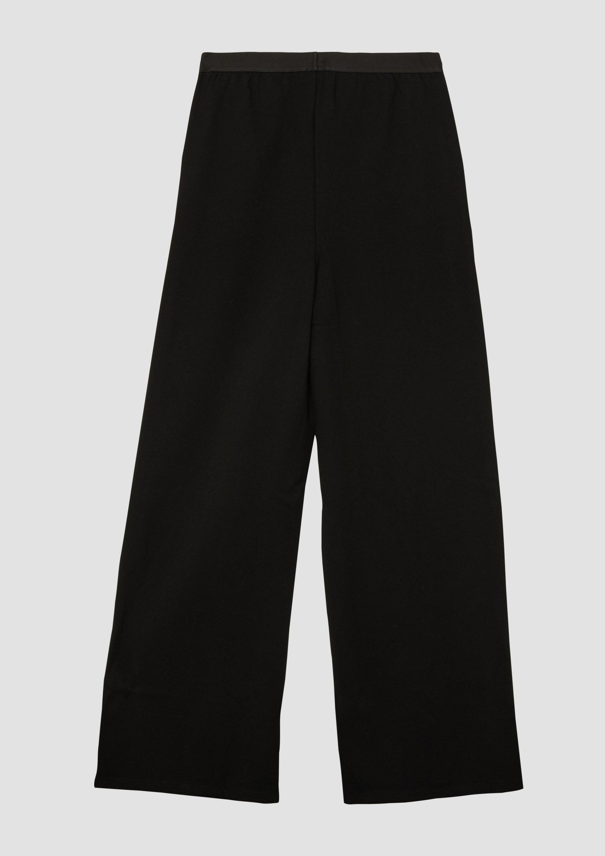 s.Oliver Leggings Leggings Wide Leg Hose aus Interlockjersey mit elastischem Bund