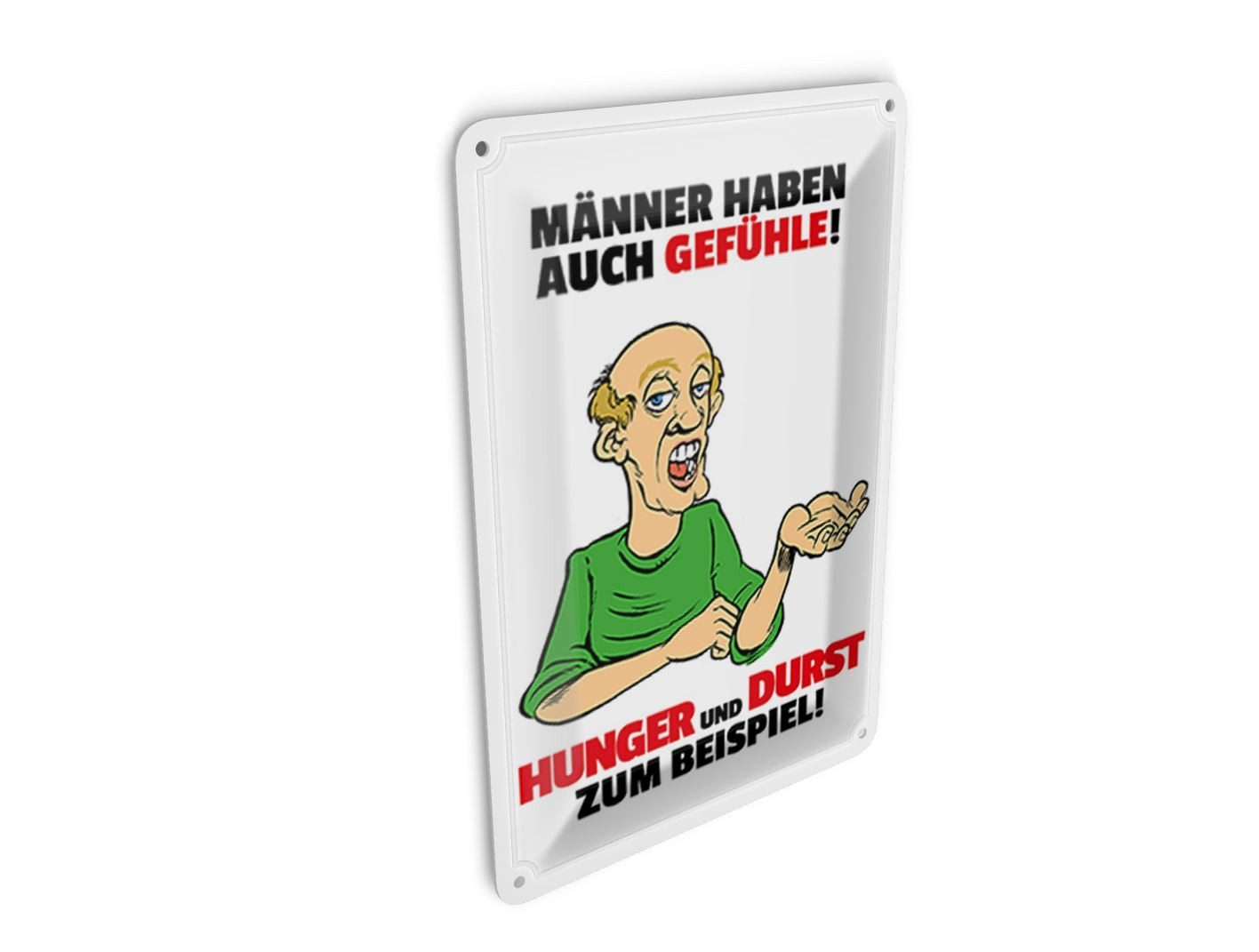 Femer GmbH Postkarte Spruch 10x14 cm Männer haben auch Gefühle, unfrankiert