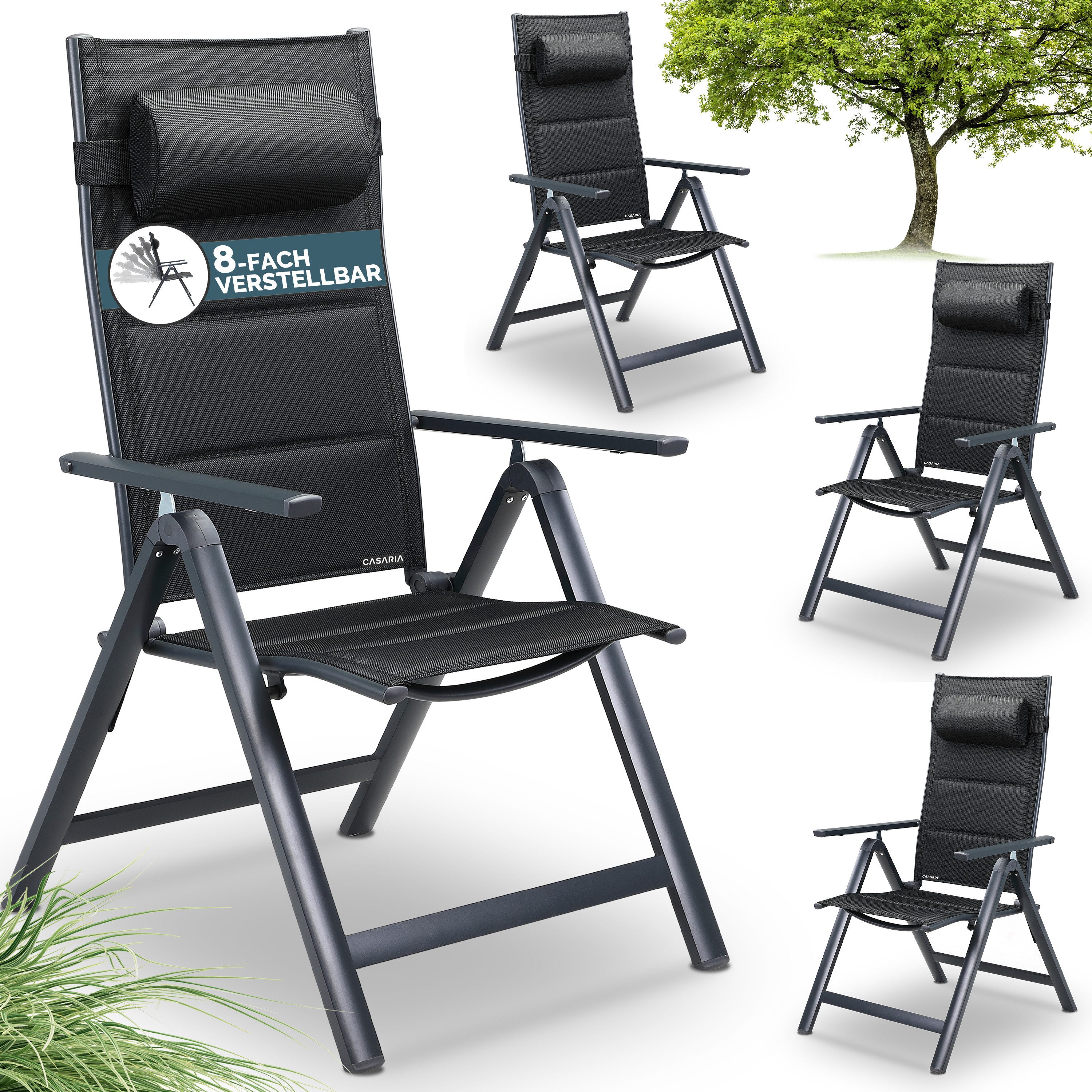 Casaria Gartenstuhl Bern Premium (4 St), günstig online kaufen